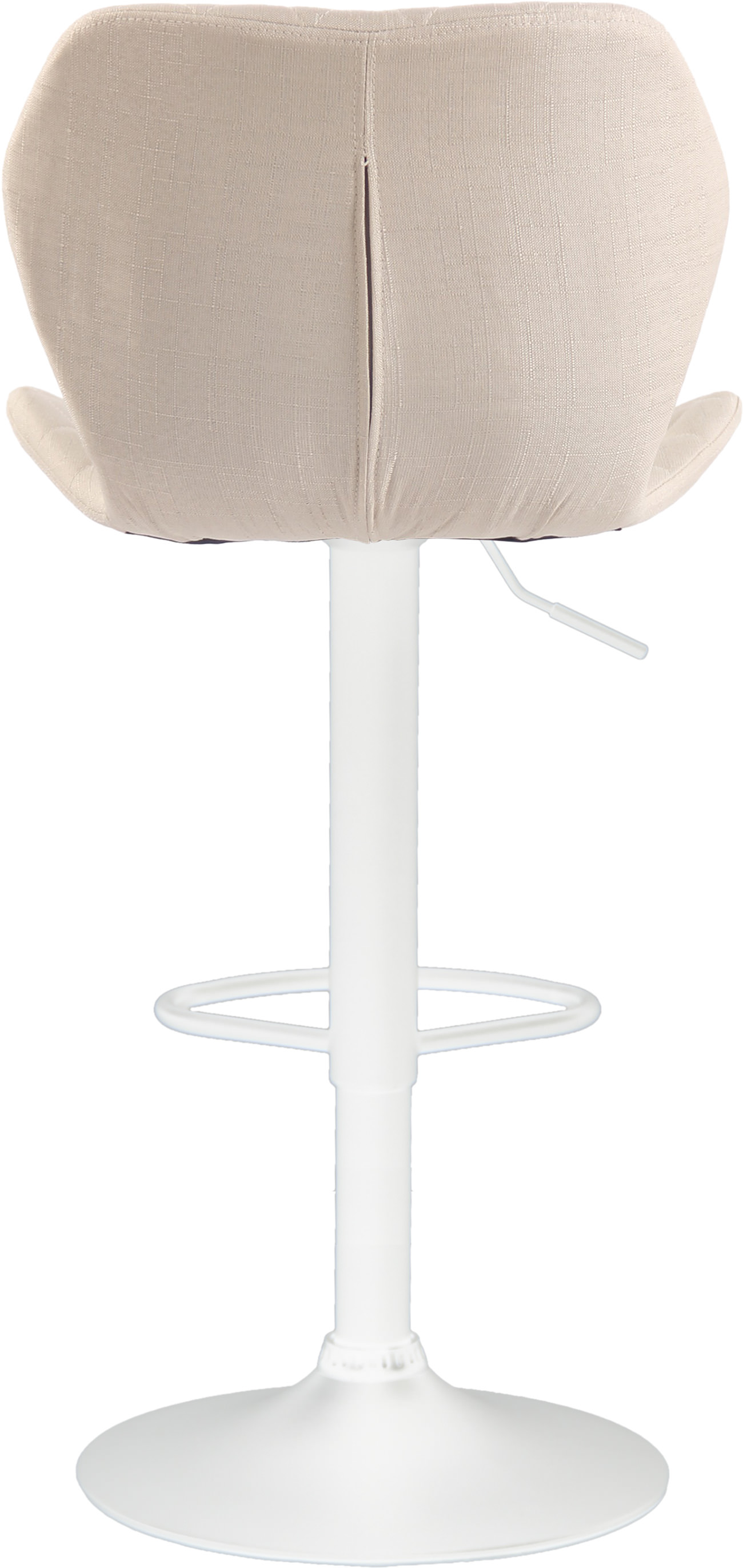 2er Set Barhocker Cork Stoff creme weiß