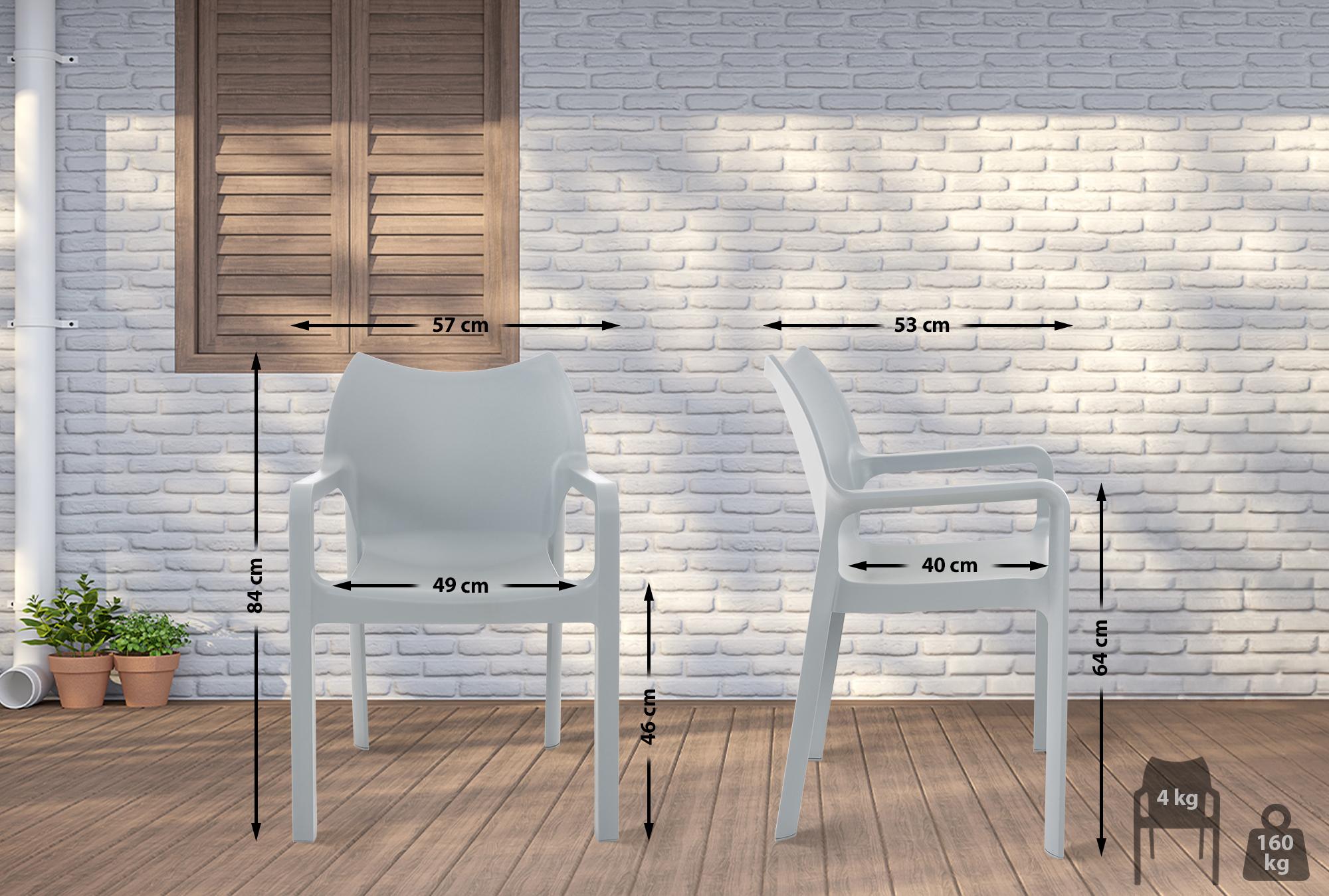 4er Set Stuhl Diva