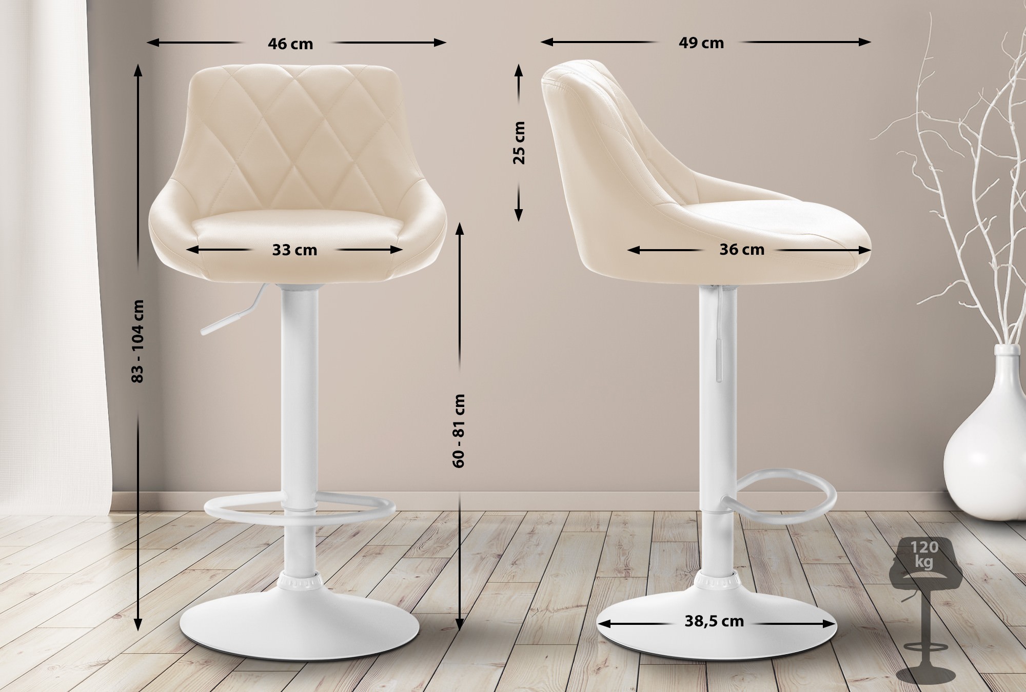 Barhocker Lazio Kunstleder