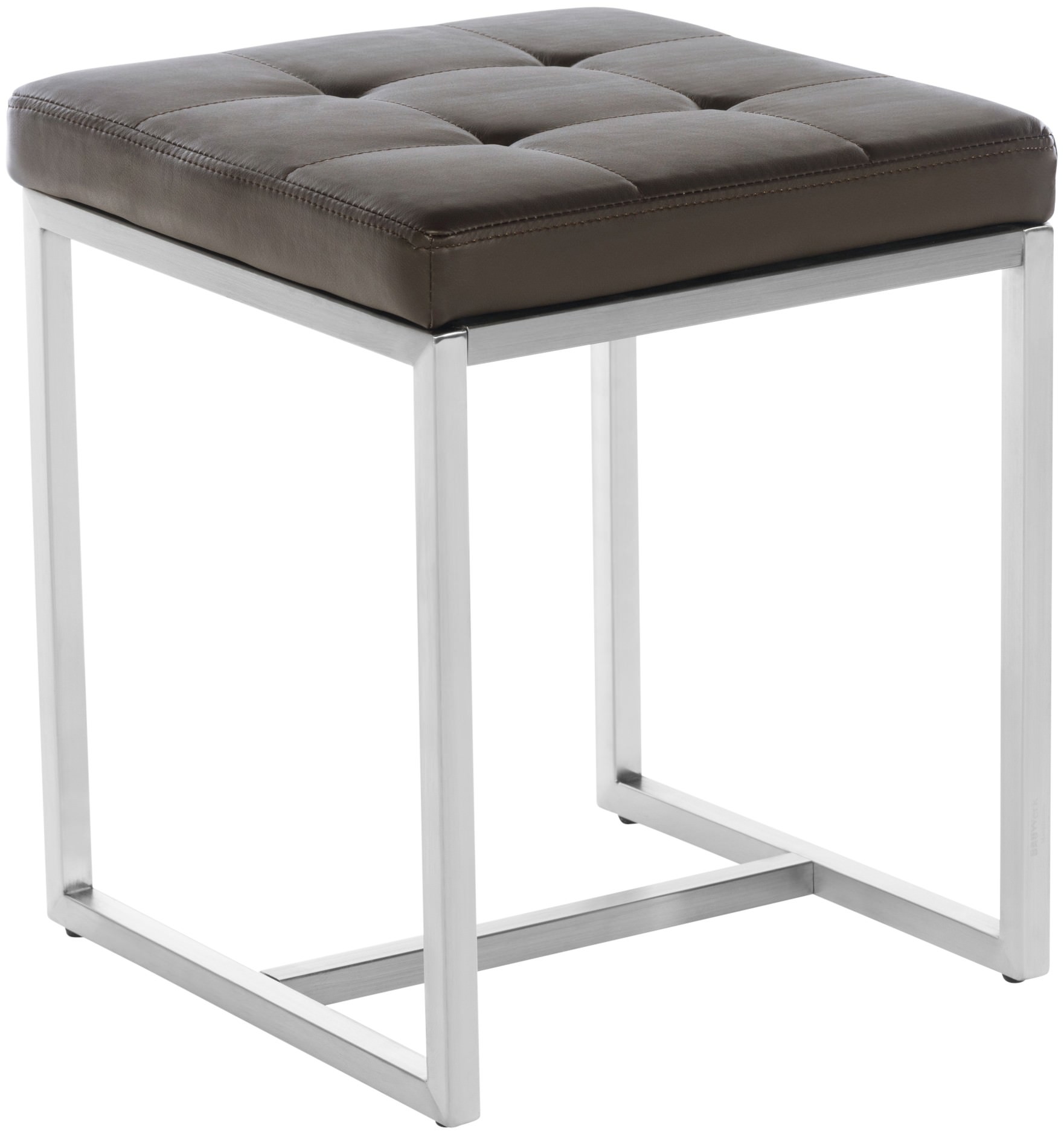 2er Set Edelstahl Sitzhocker Barci