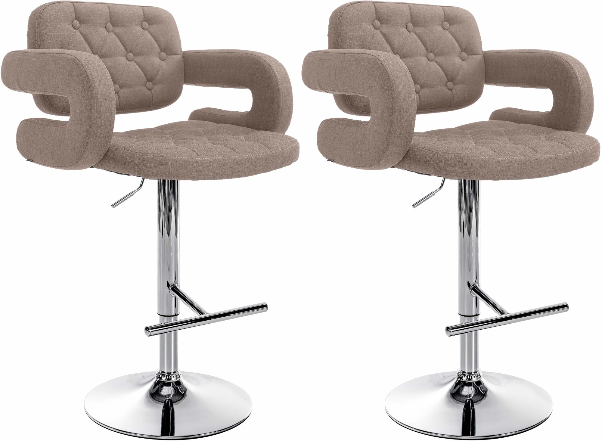 2er Set Barhocker Dublin Stoff