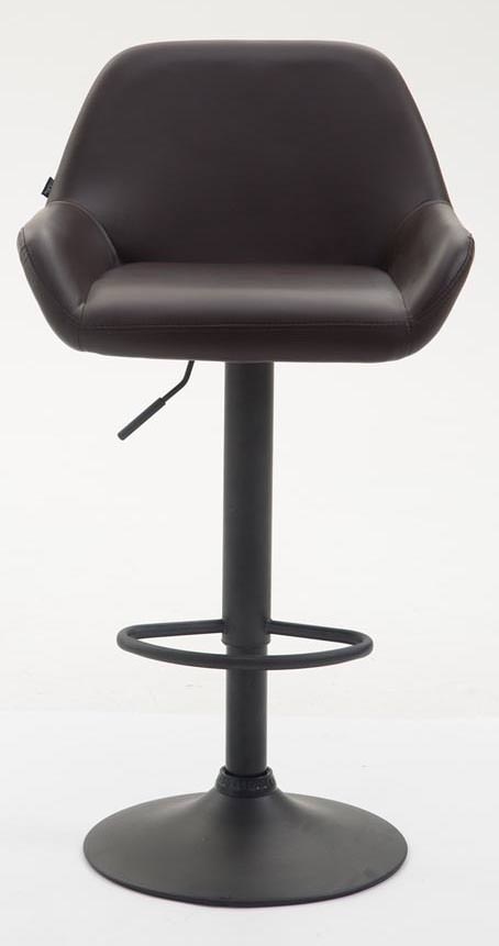 2er Set Barhocker Braga Kunstleder braun schwarz