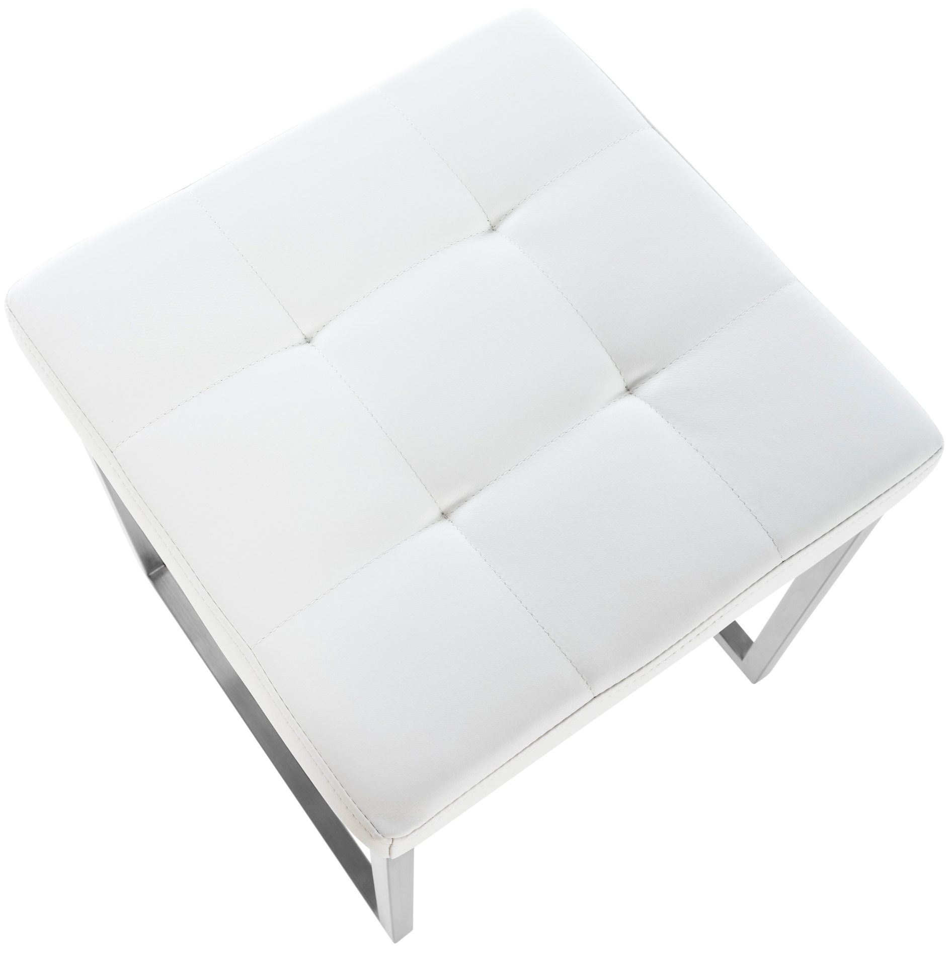 2er Set Edelstahl Sitzhocker Barci