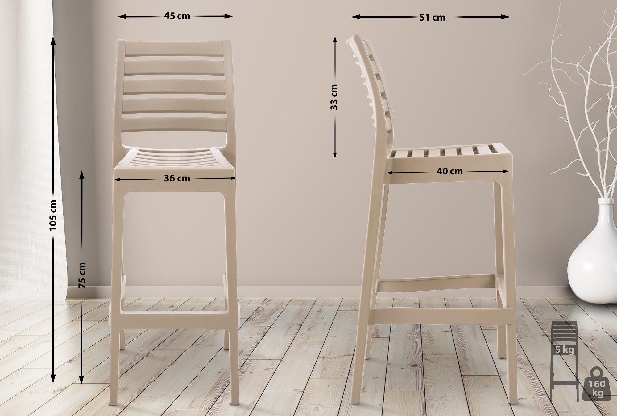 4er Set Barhocker Ares
