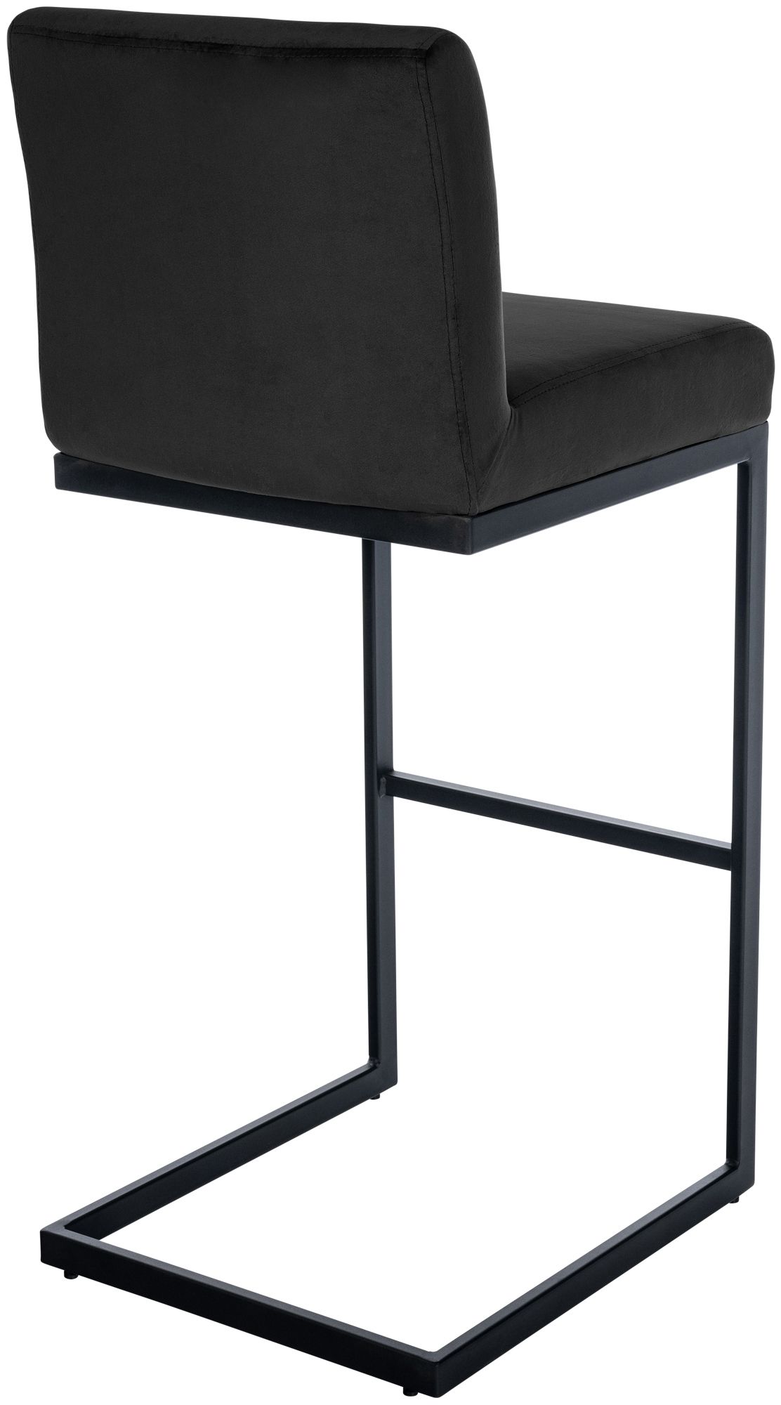 2er Set Barhocker Hopewell Samt schwarz