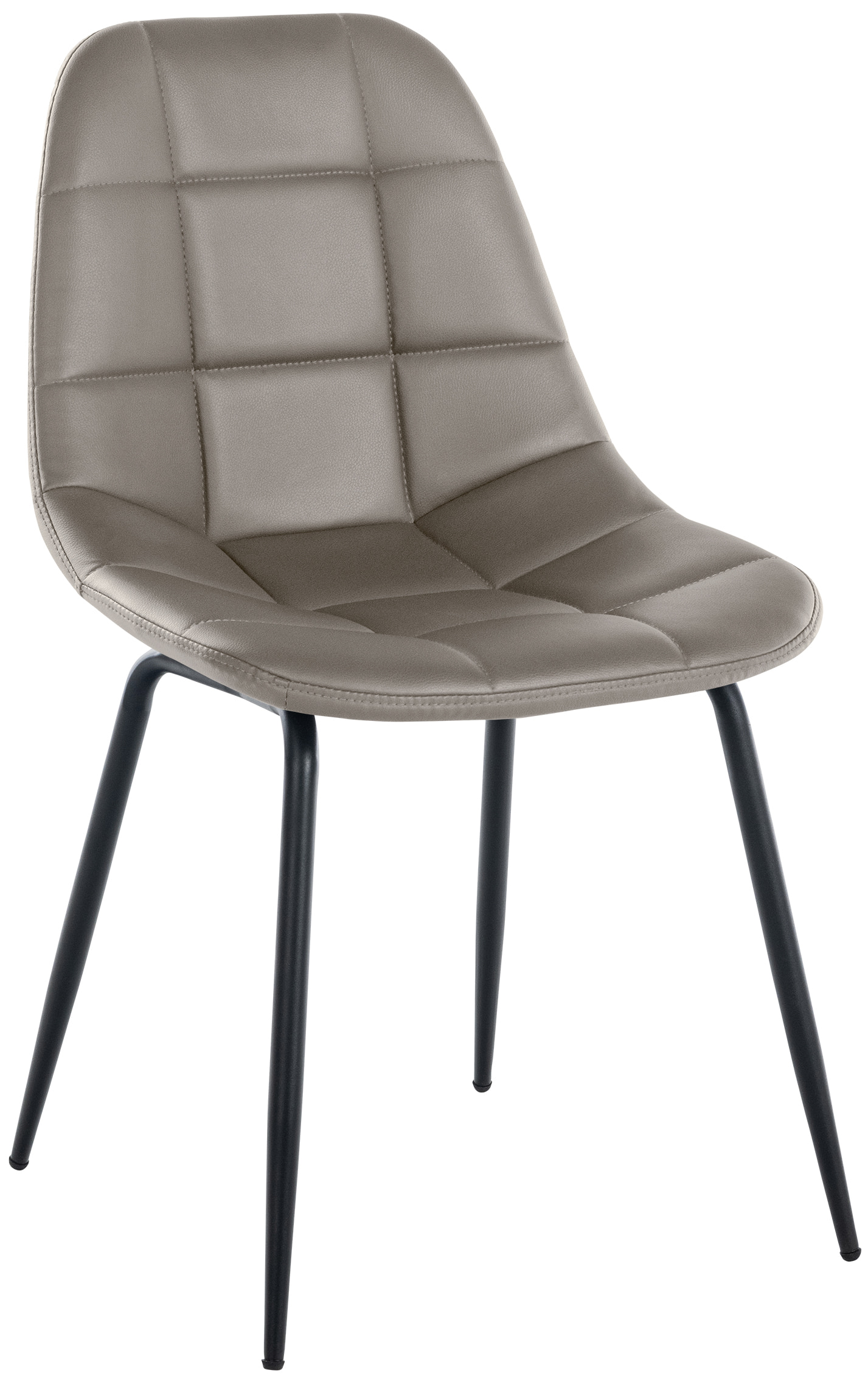 Stuhl Tom taupe Kunstleder