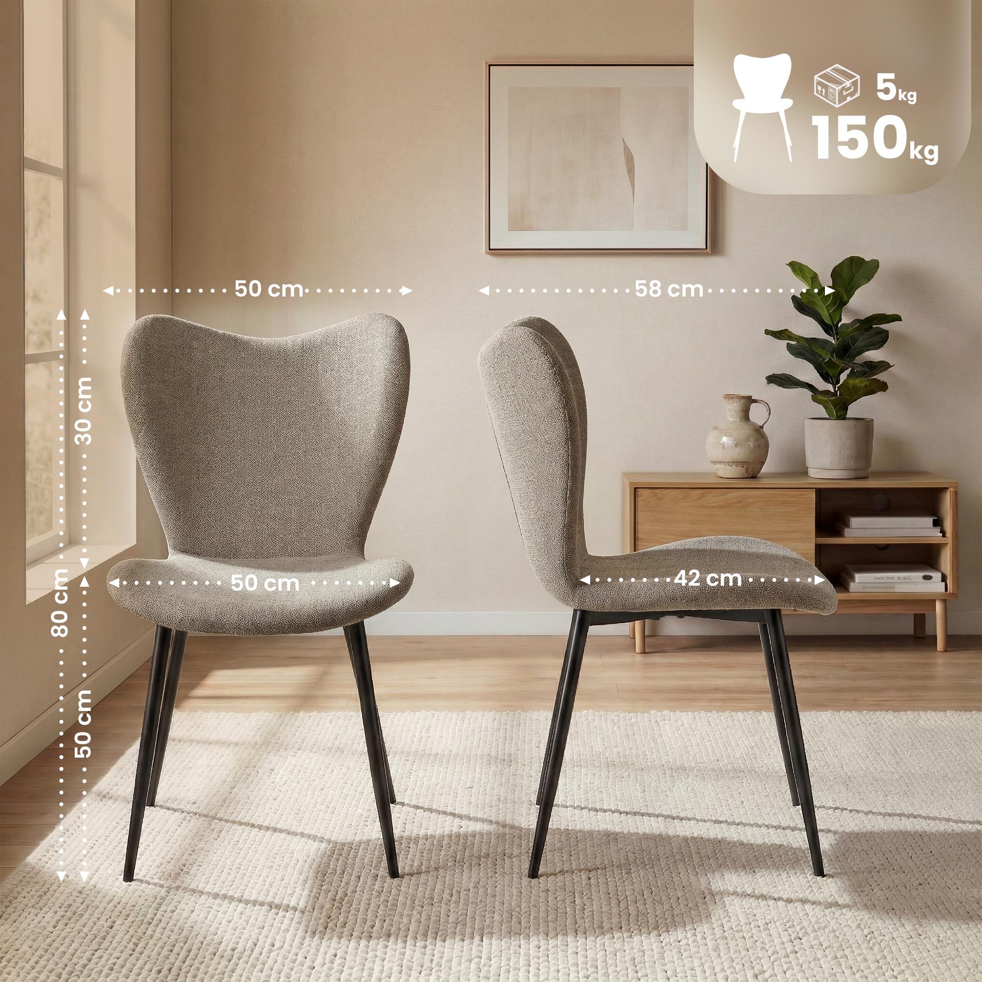 2er Set Esszimmerstühle Maika