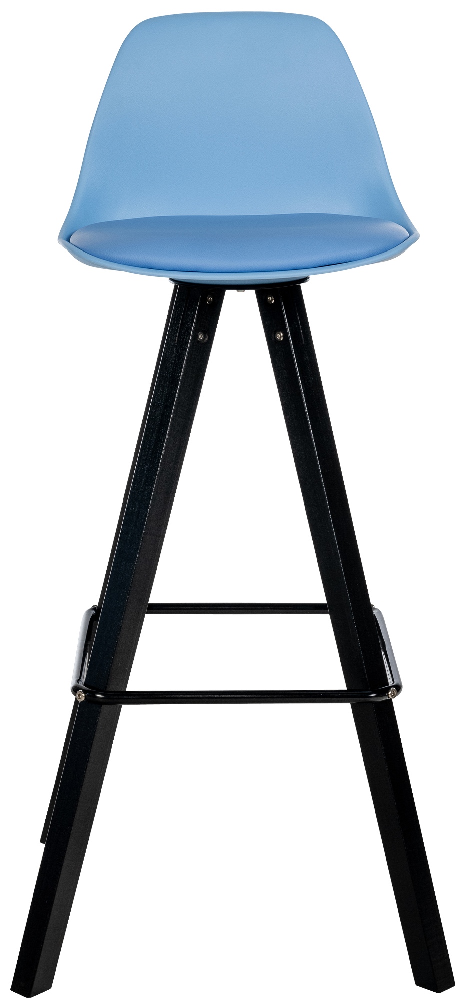Barhocker Corbin Kunstleder Square blau schwarz