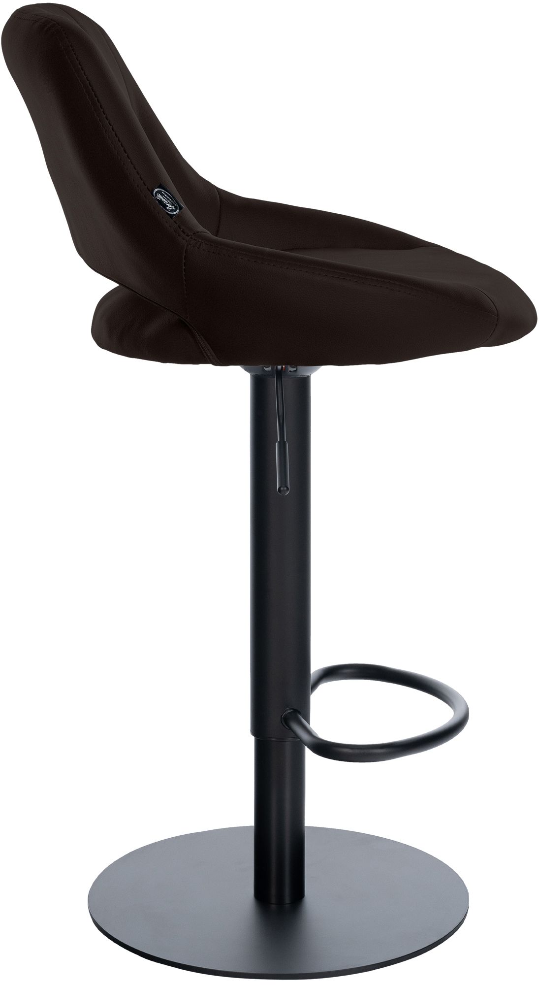 2er Set Barhocker Milet Schwarz mit extra schweren Standfüßen