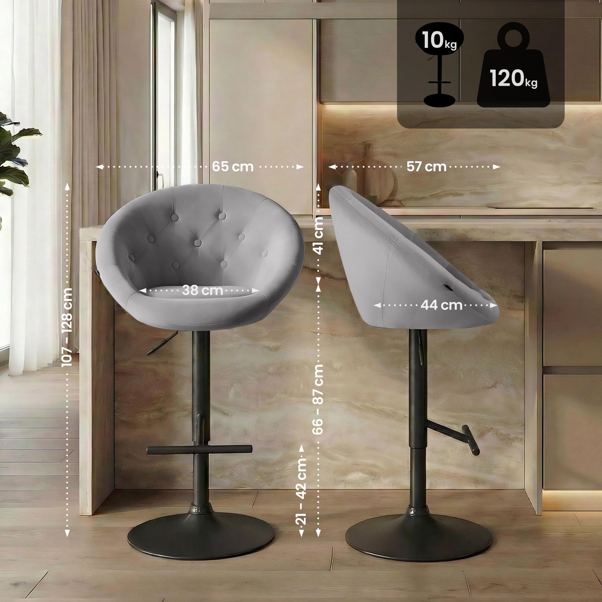 Barhocker London Samt