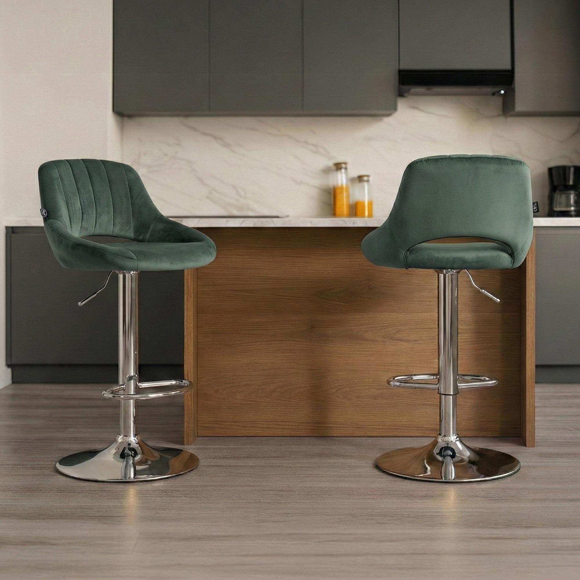 2er Set Barhocker Milet Samt