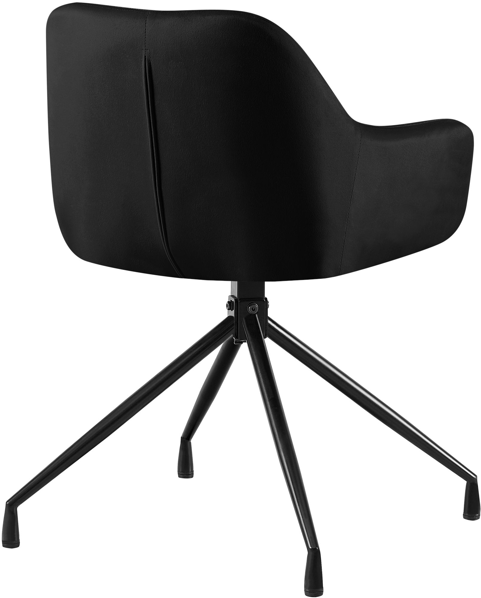 2er Set Esszimmerstühle Novanis schwarz Samt
