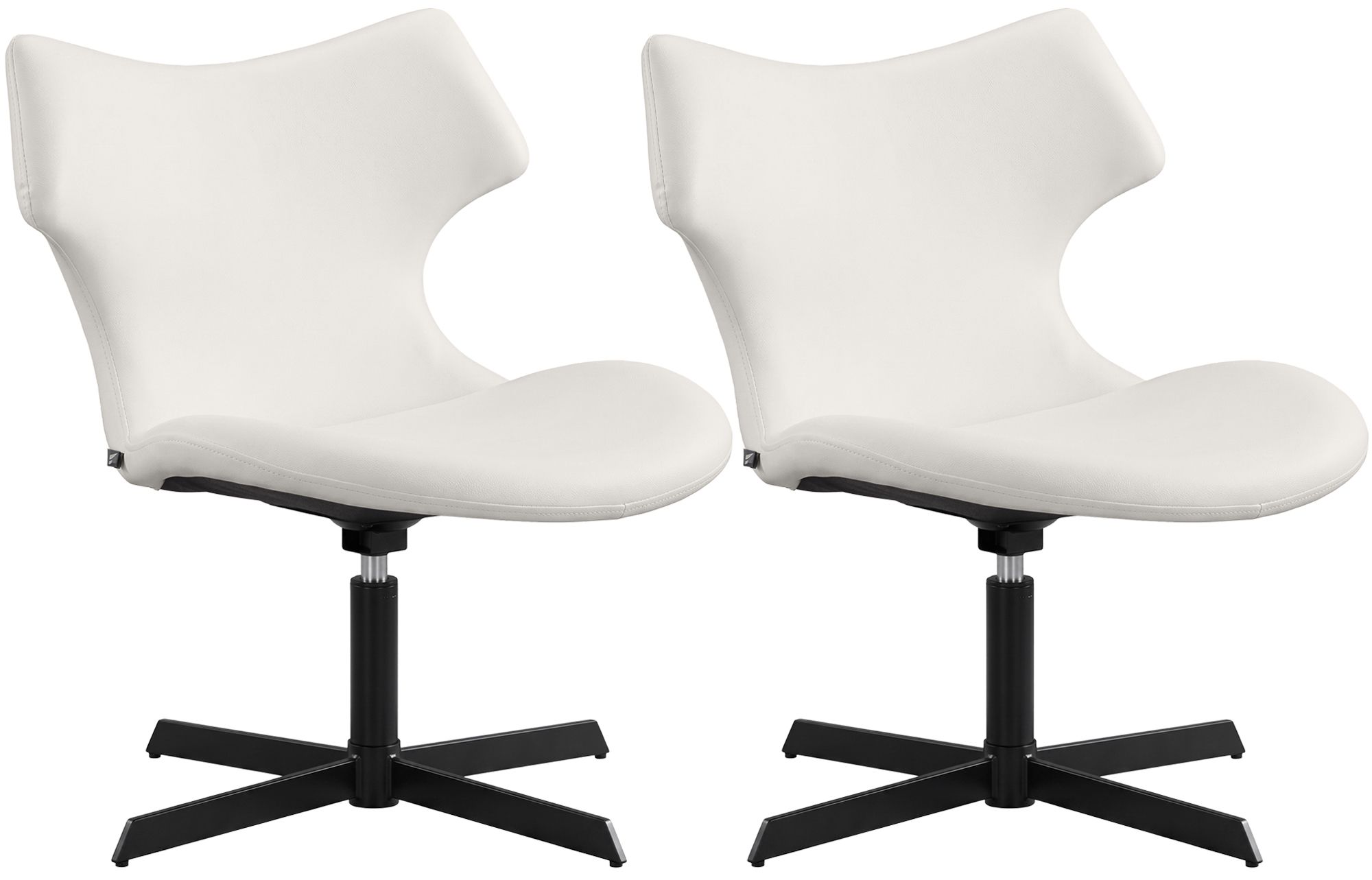 2er Set Loungestühle Welland Lederoptik