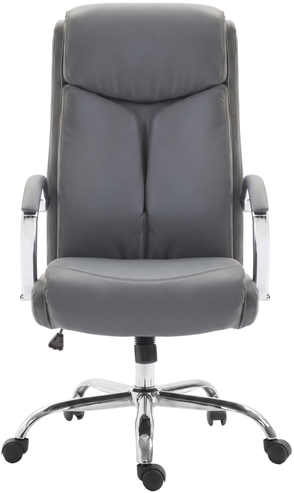 Bürostuhl Arlen Lederoptik grau