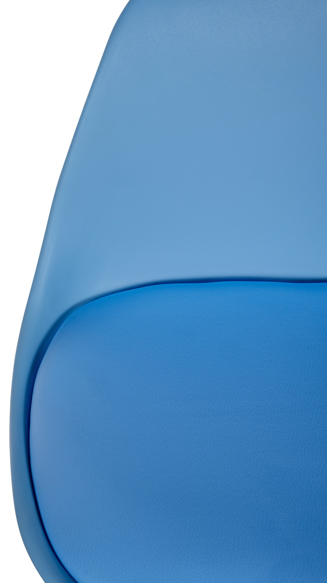 Barhocker Corbin Kunstleder Rund blau natura