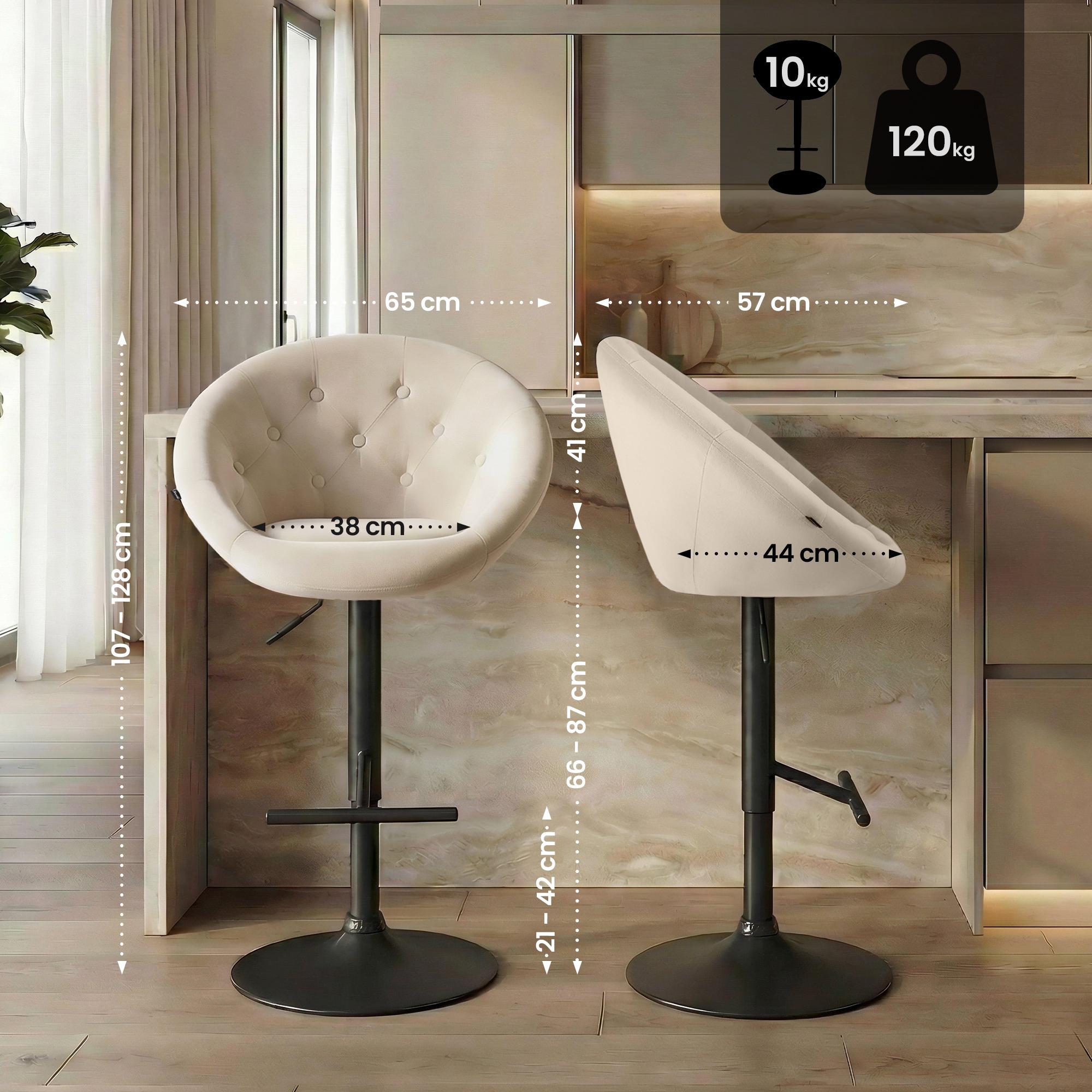 Barhocker London Samt