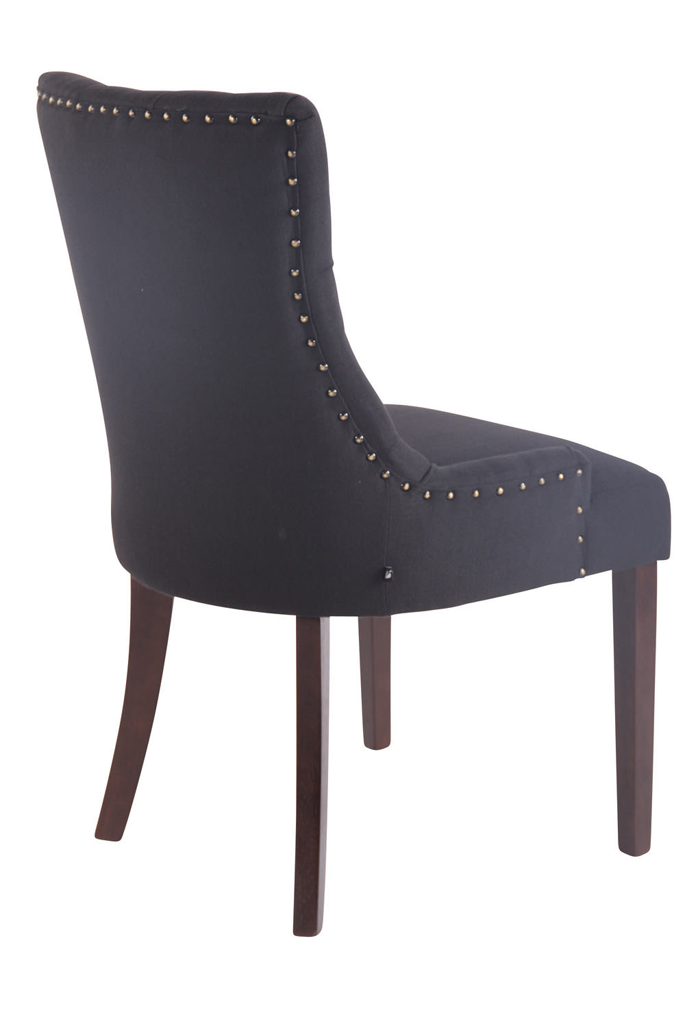 Esszimmerstuhl Aberdeen Stoff schwarz antik