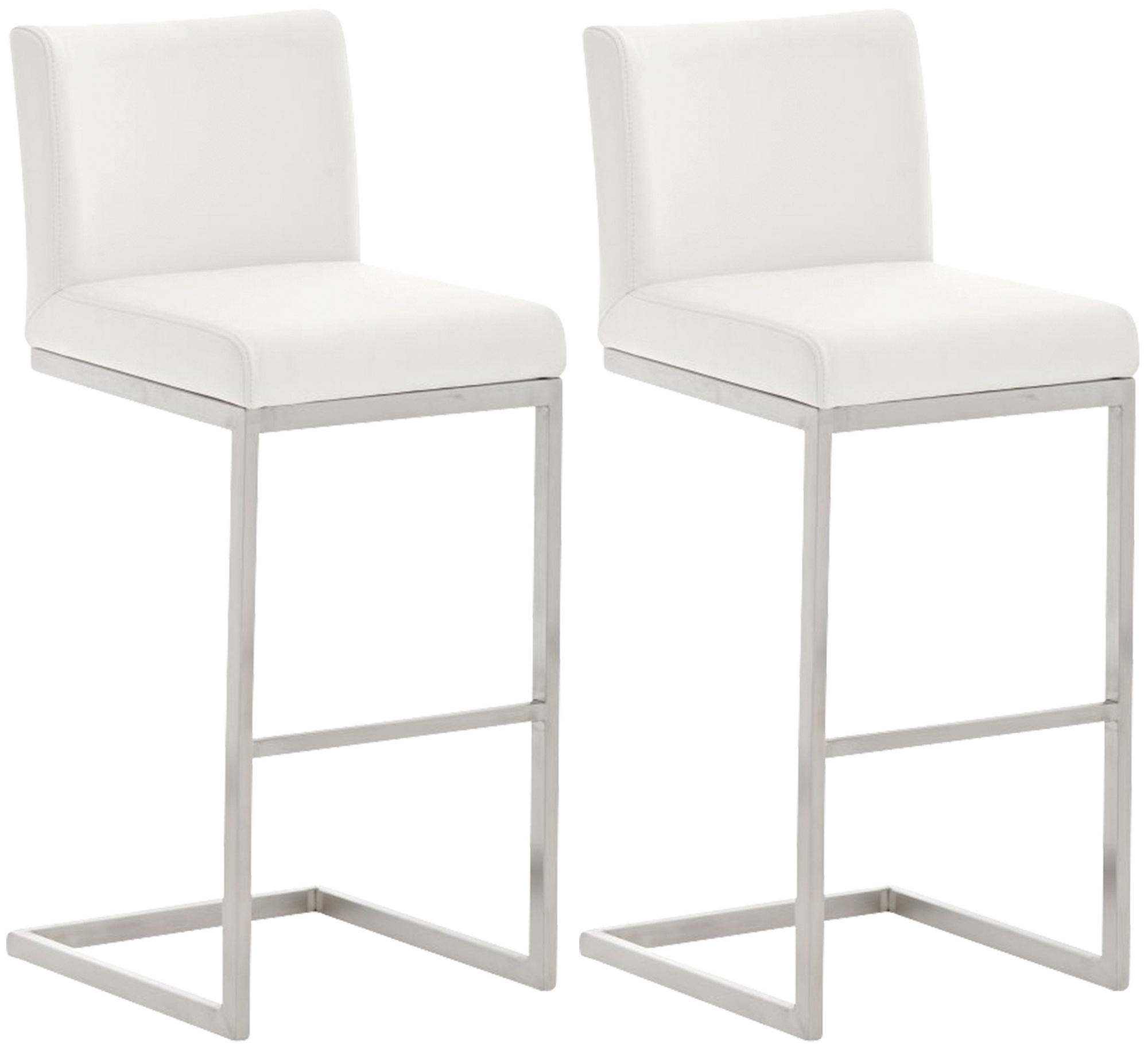 2er Set Barhocker Paros Kunstlederbezug