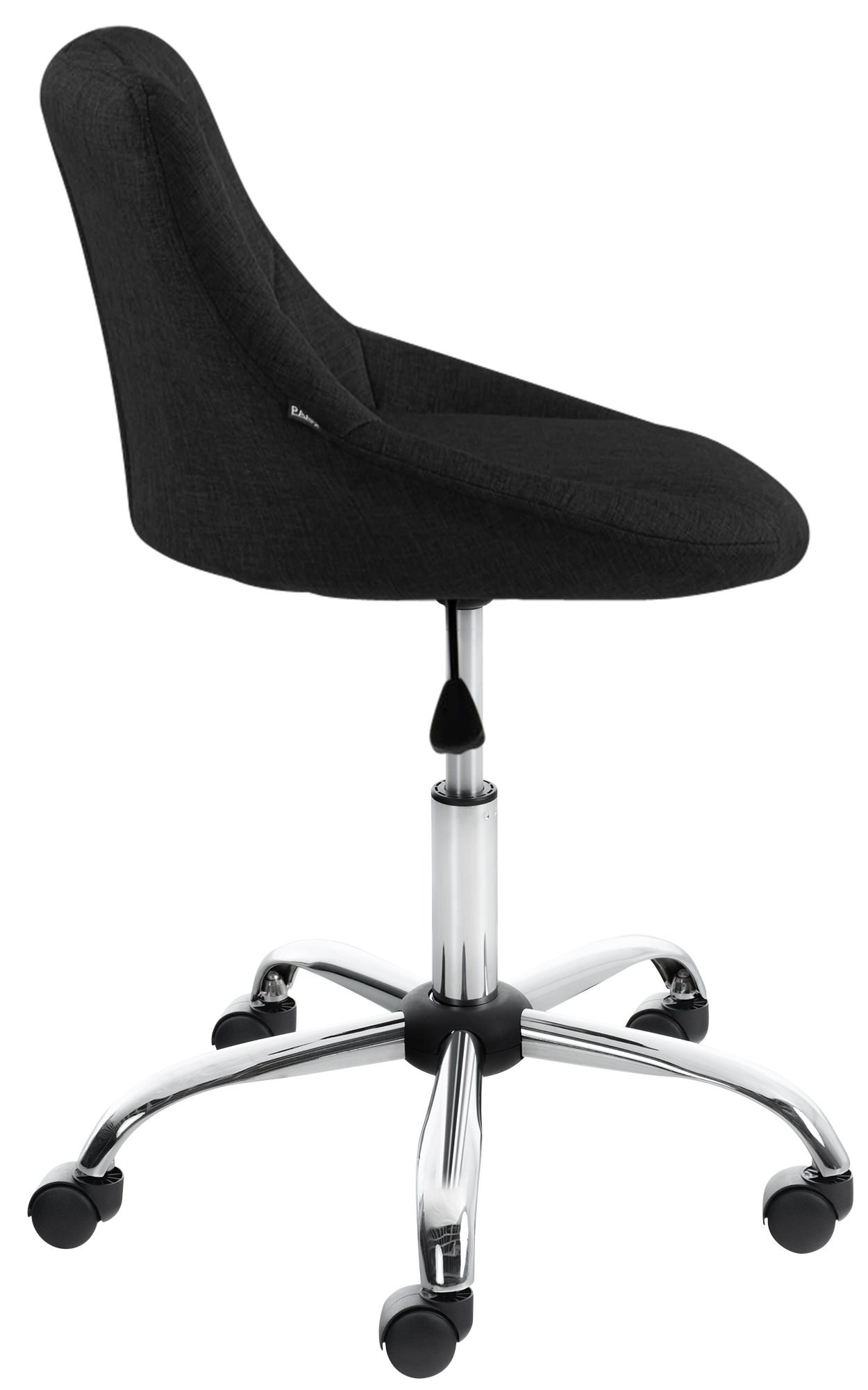 Arbeitshocker Lazio schwarz Stoff