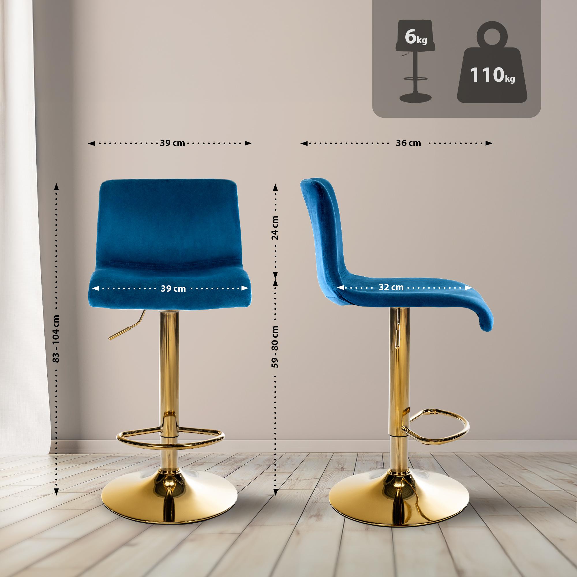 Barhocker Hover Samt