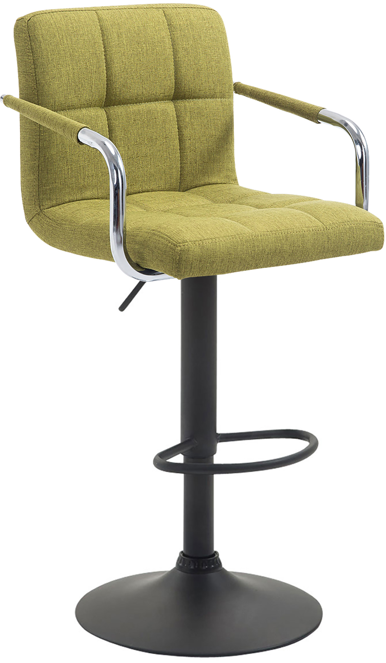 Barhocker Lucy V2 Stoff grün schwarz