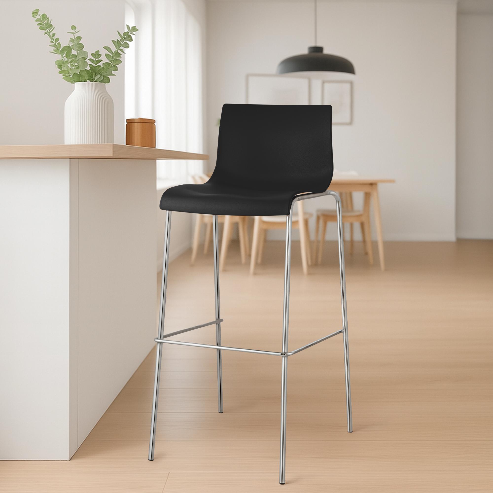 Barhocker Hover Kunststoff 4-Fuß Gestell