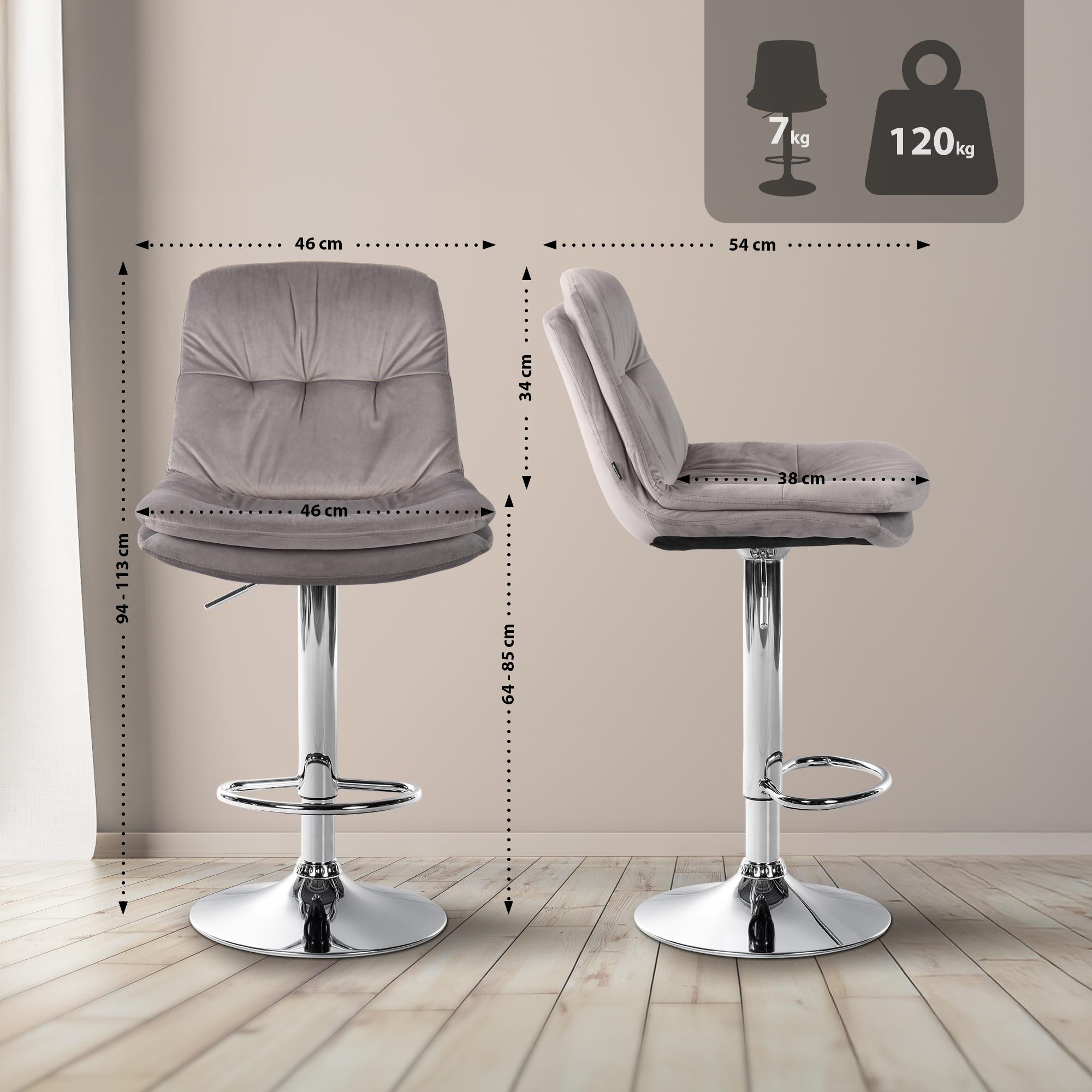 Barhocker Laurel Samt