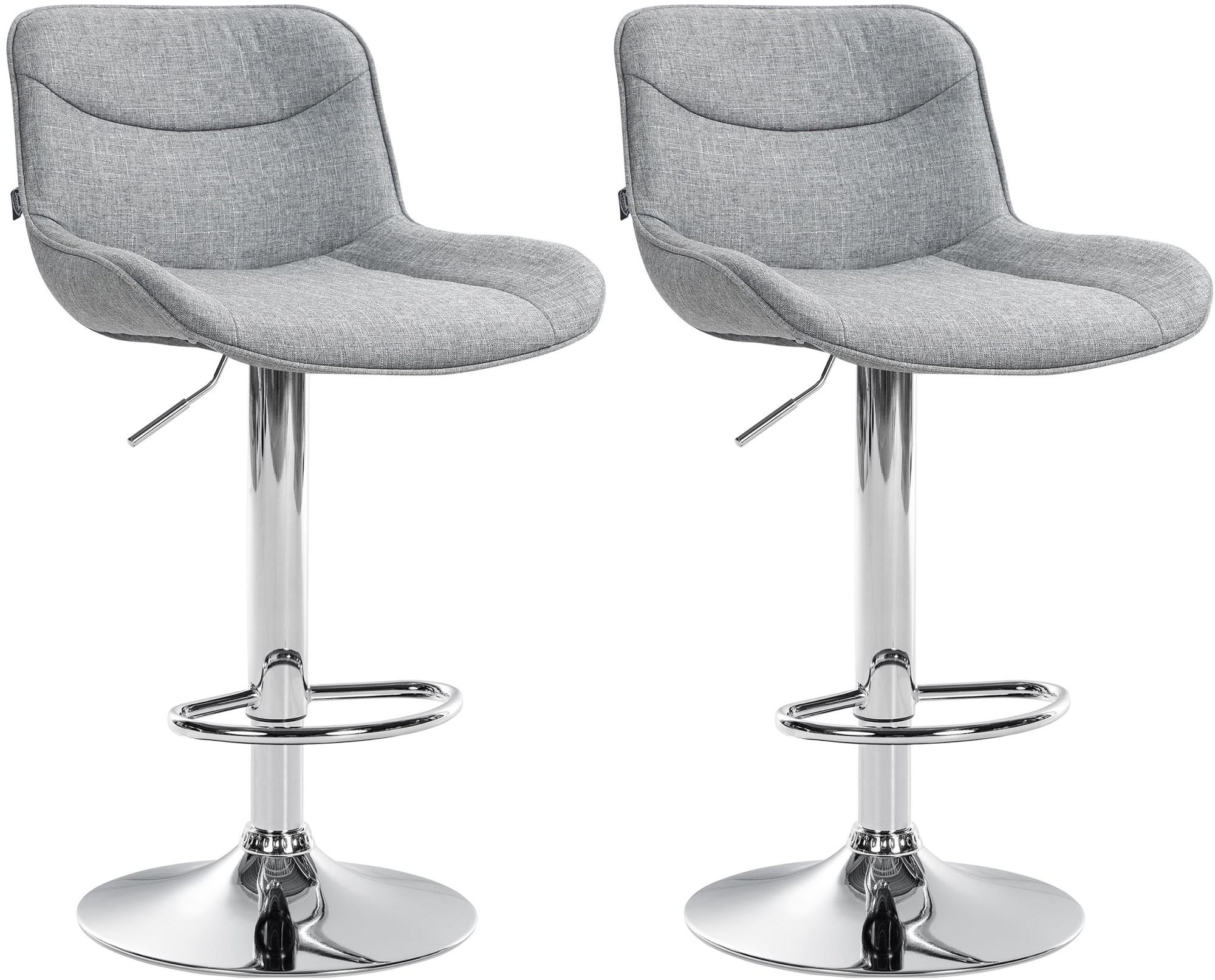 2er Set Barhocker Vonore Stoff