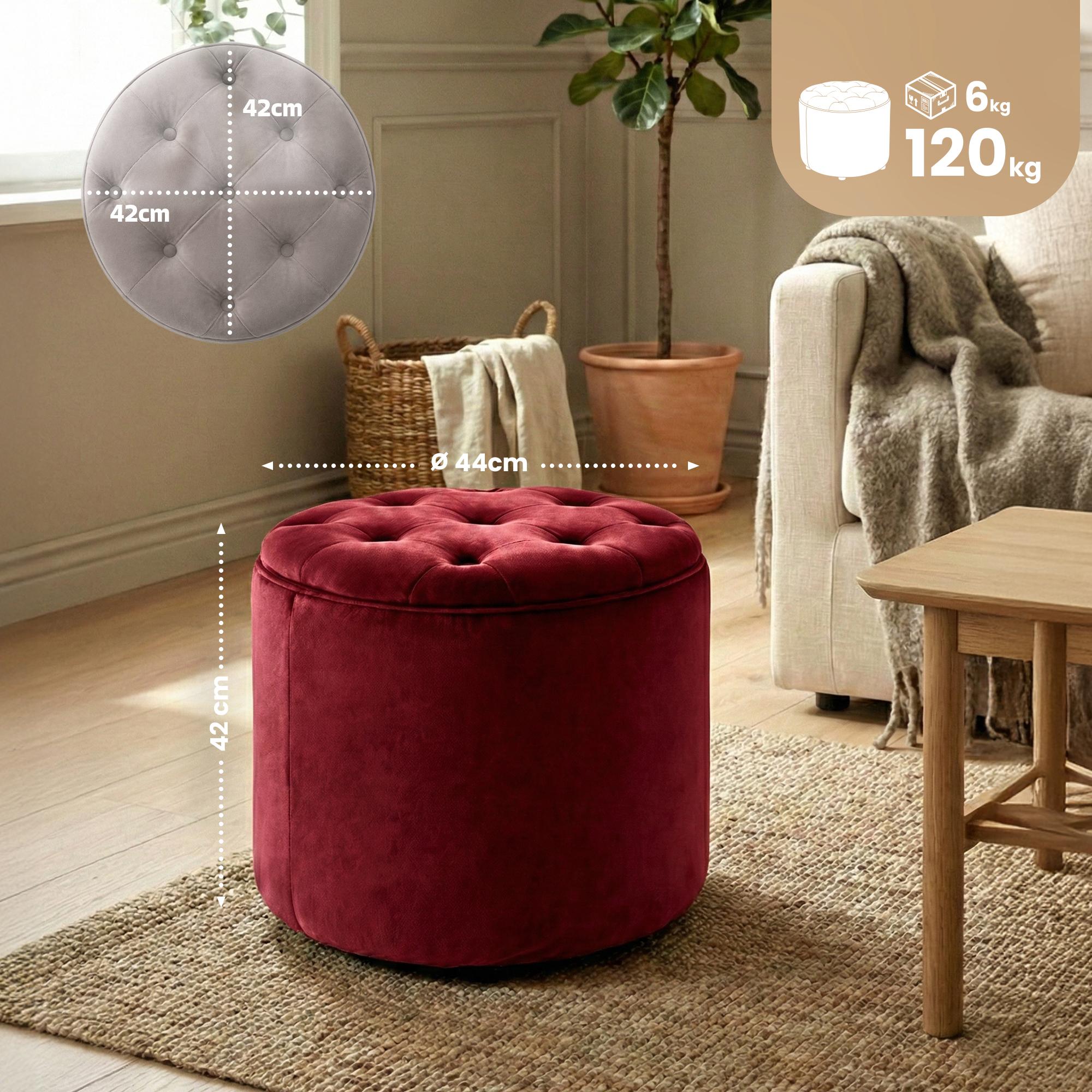 Sitzhocker Pantin Samt