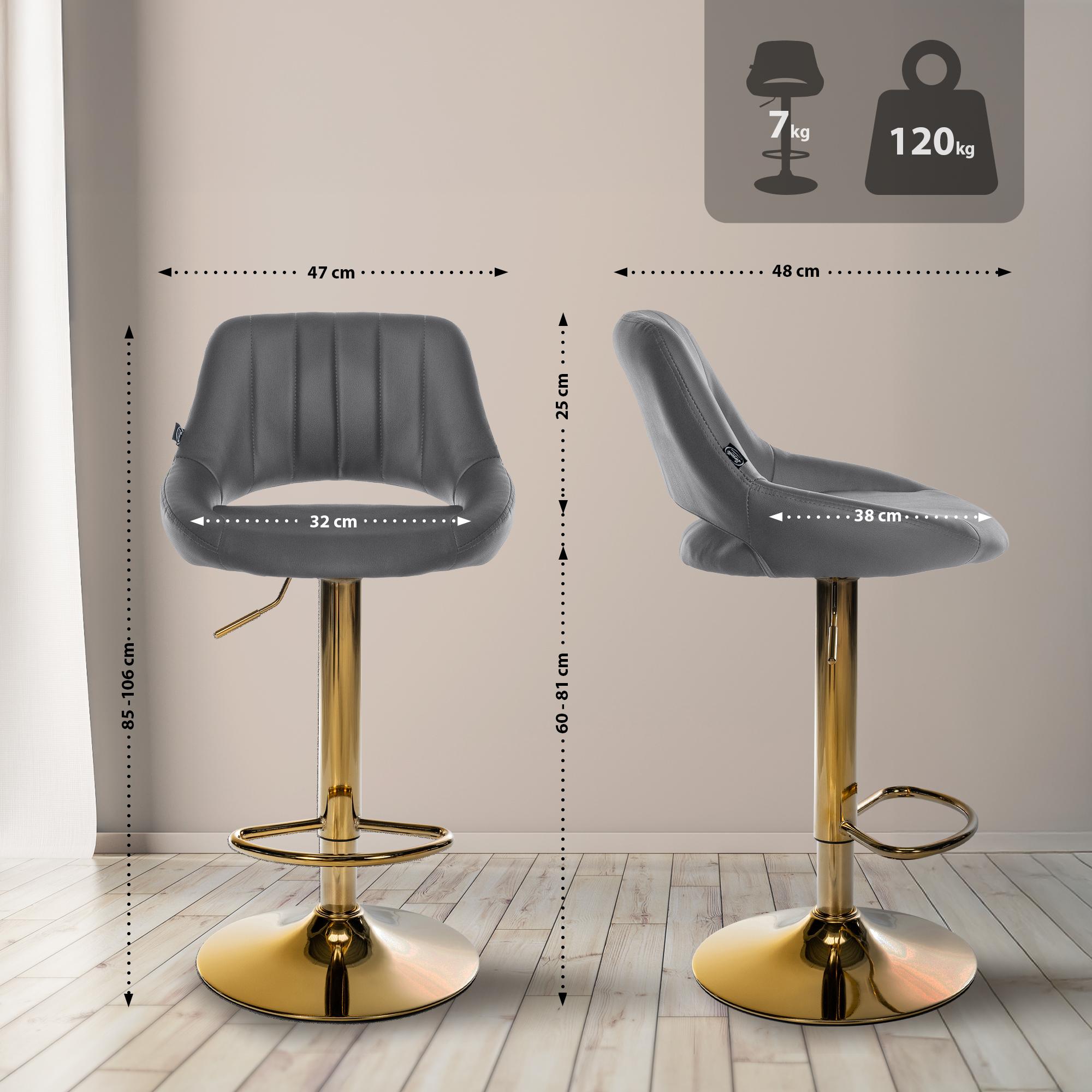2er Set Barhocker Milet Kunstleder