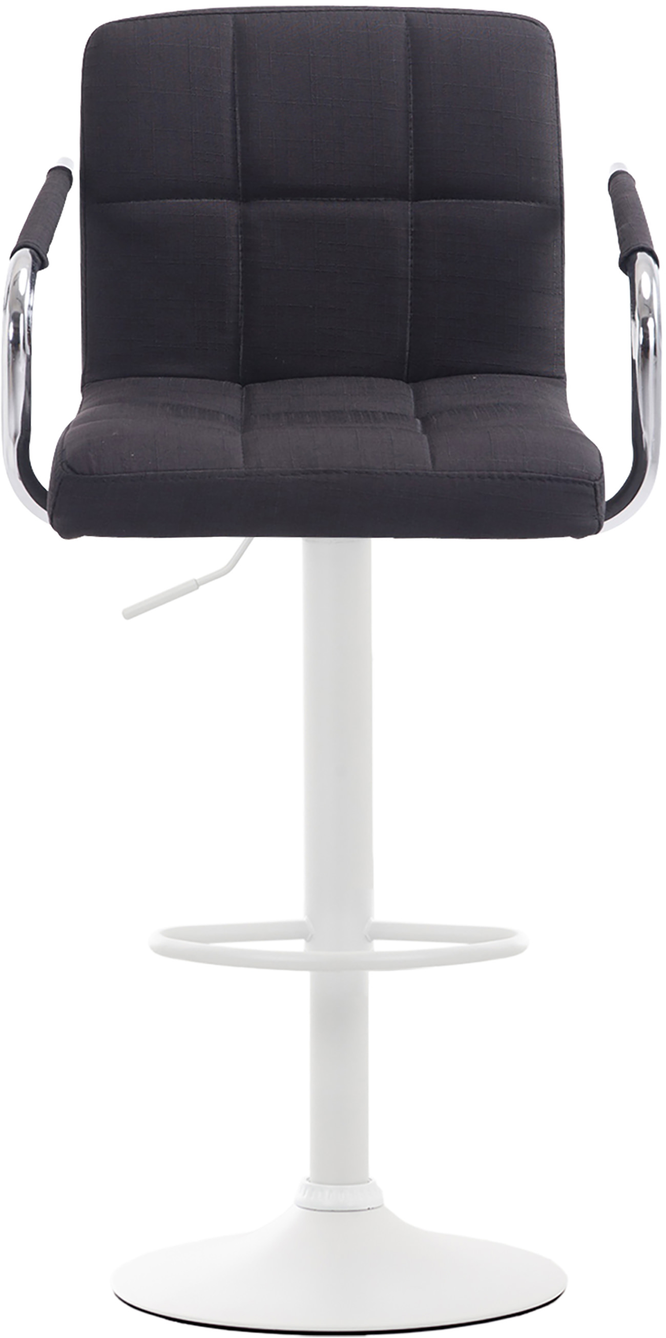 Barhocker Lucy V2 Stoff schwarz weiß
