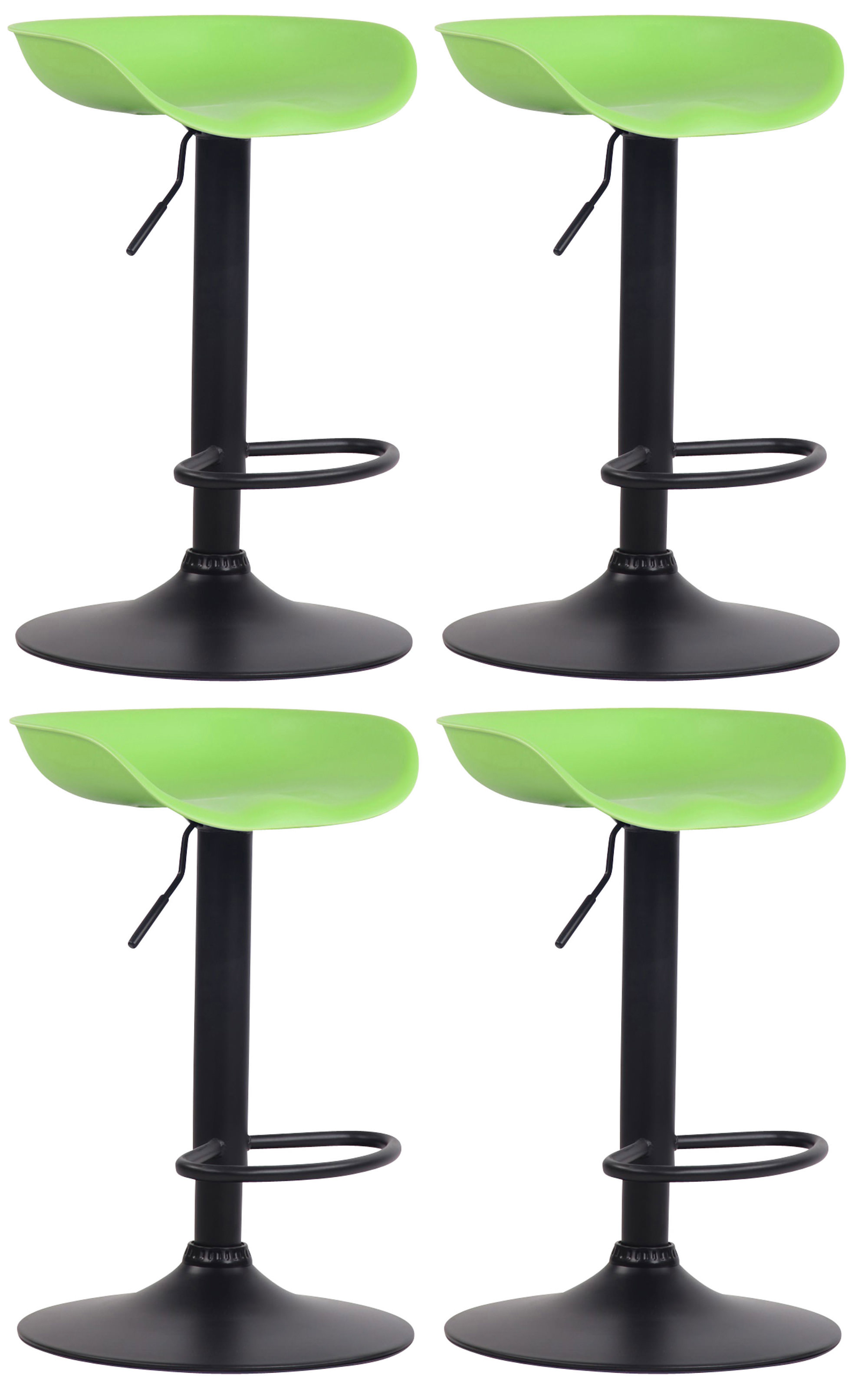 4er Set Barhocker Anaheim Kunststoff