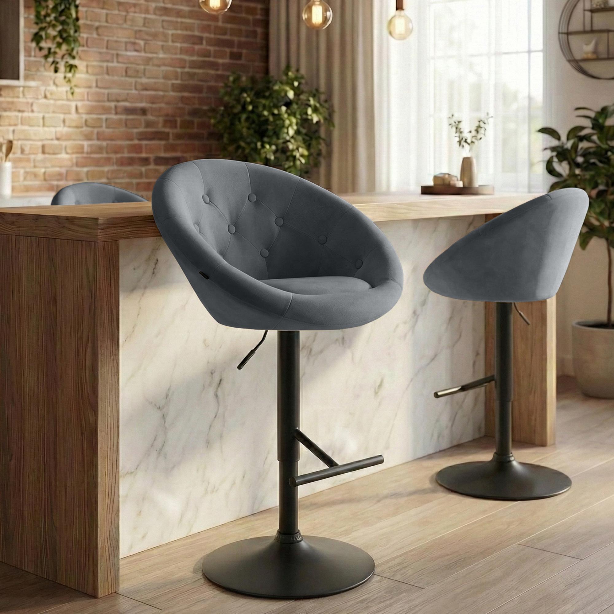 Barhocker London Samt
