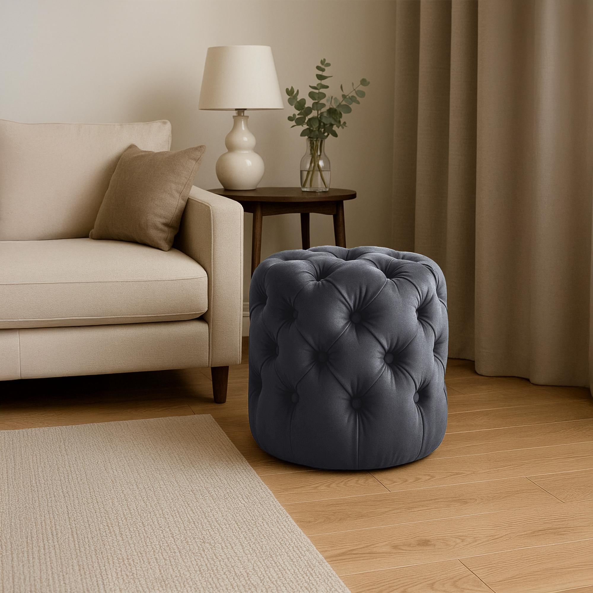 Sitzhocker Drancy Samt