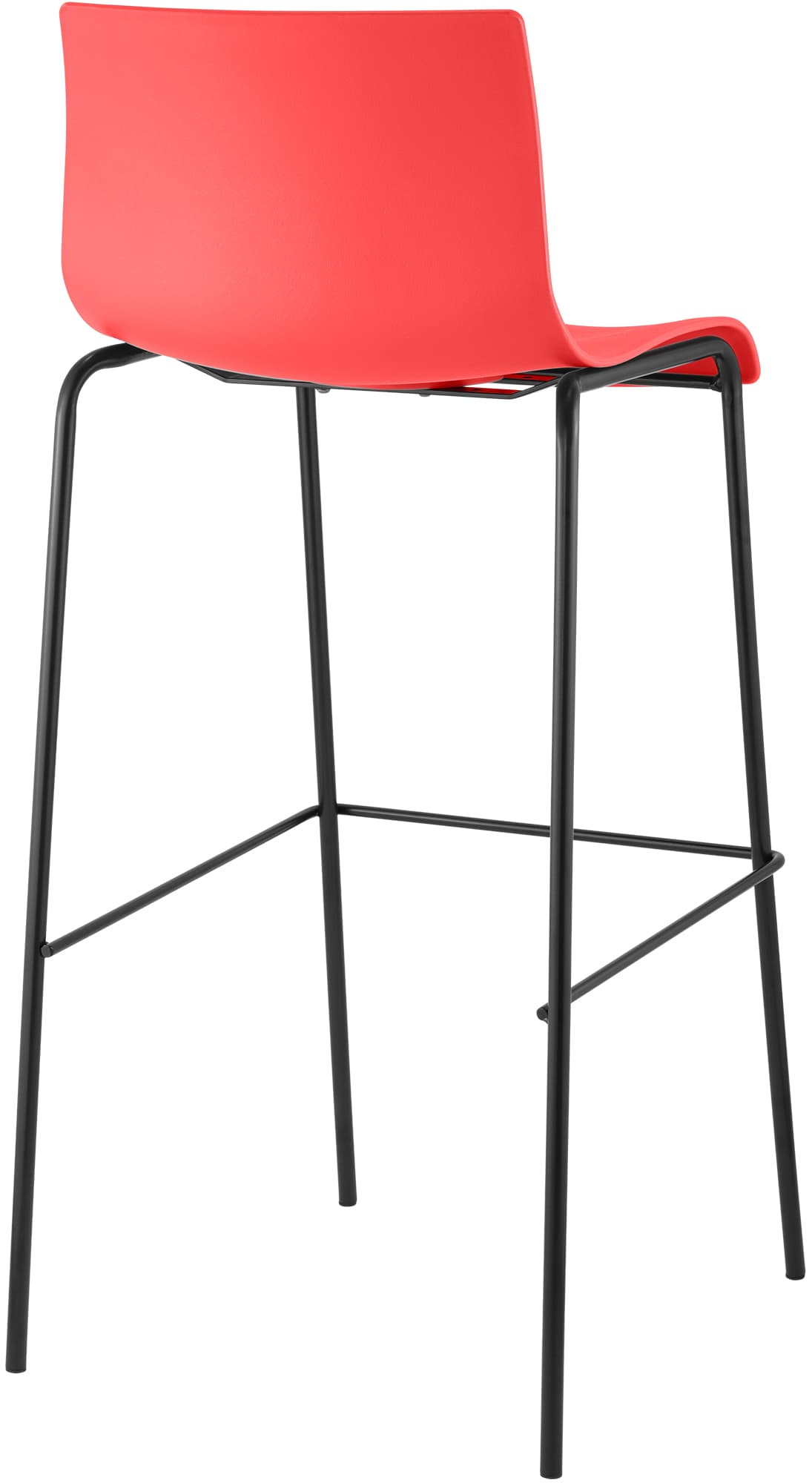 2er Set Barhocker Hover Kunststoff 4-Fuß Gestell