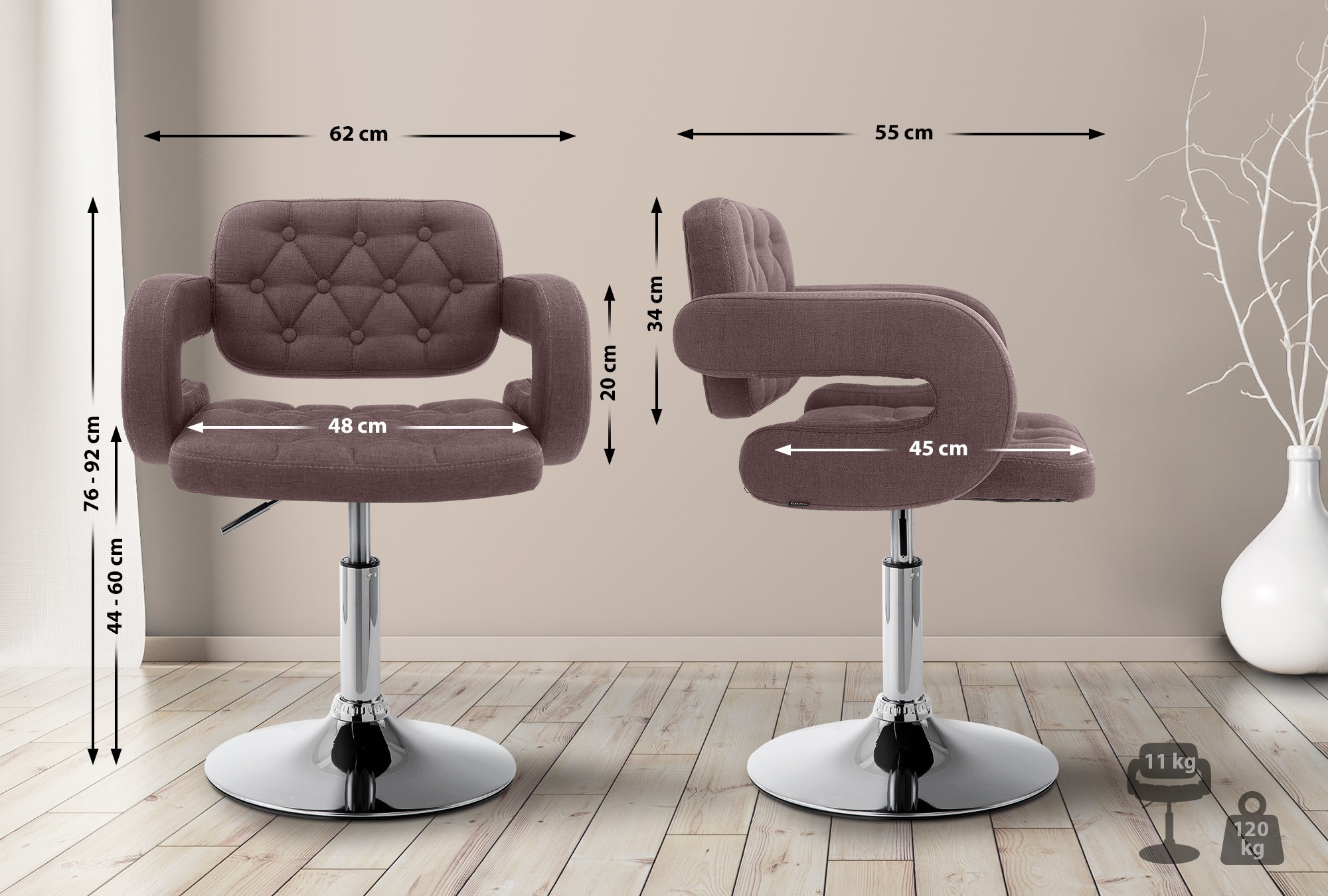 Lounger Dublin Stoff