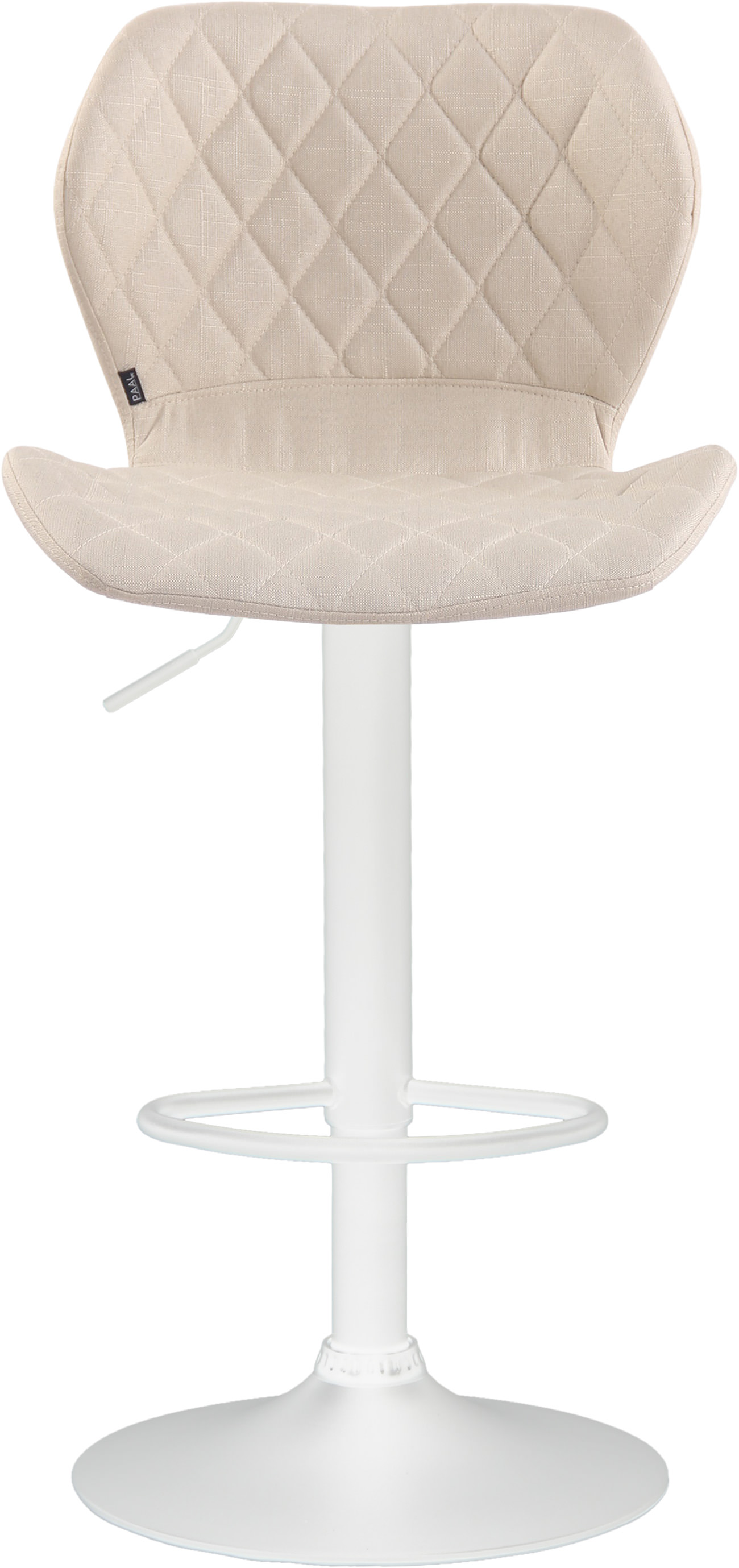 Barhocker Cork Stoff creme weiß