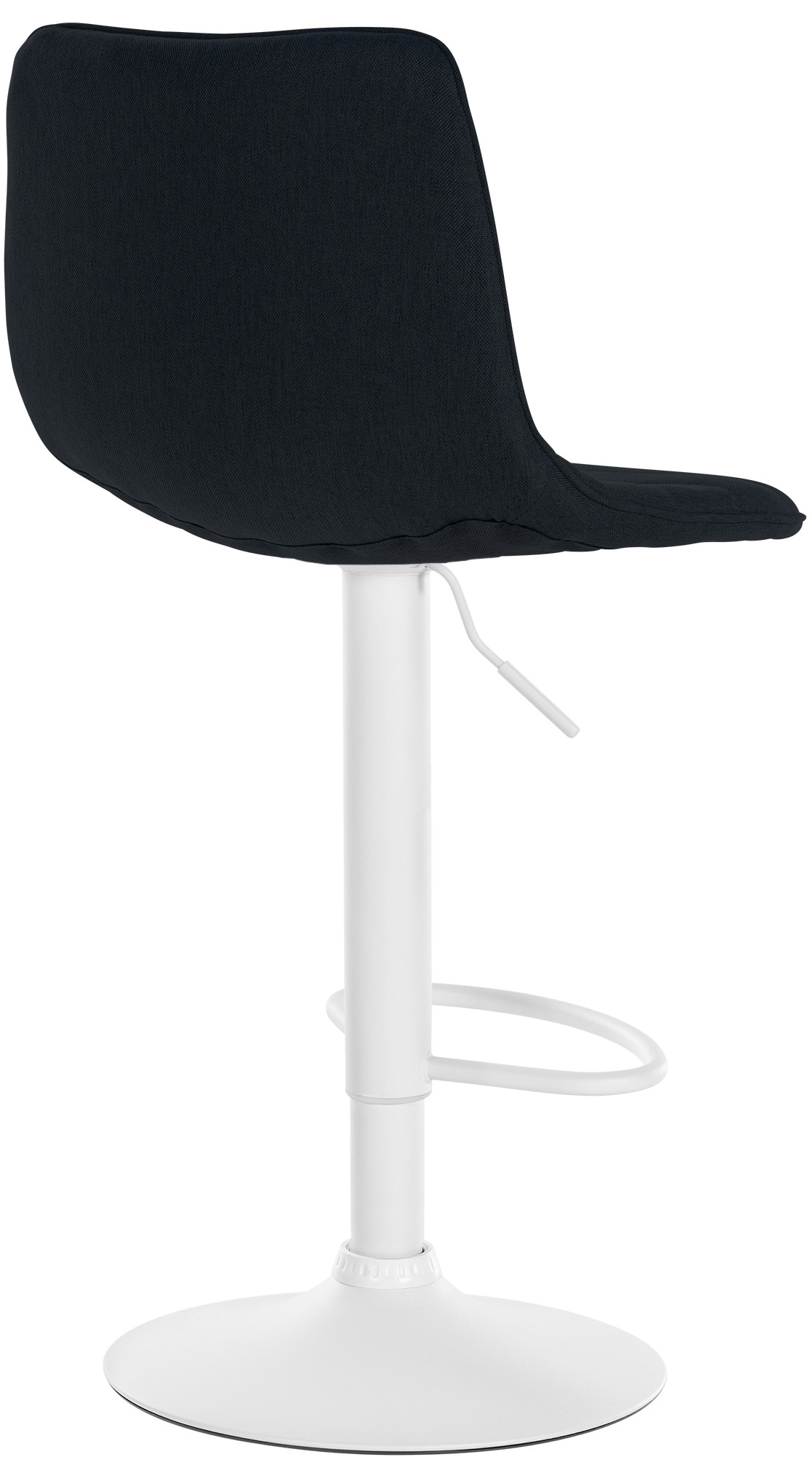 Barhocker Lex Stoff schwarz weiß