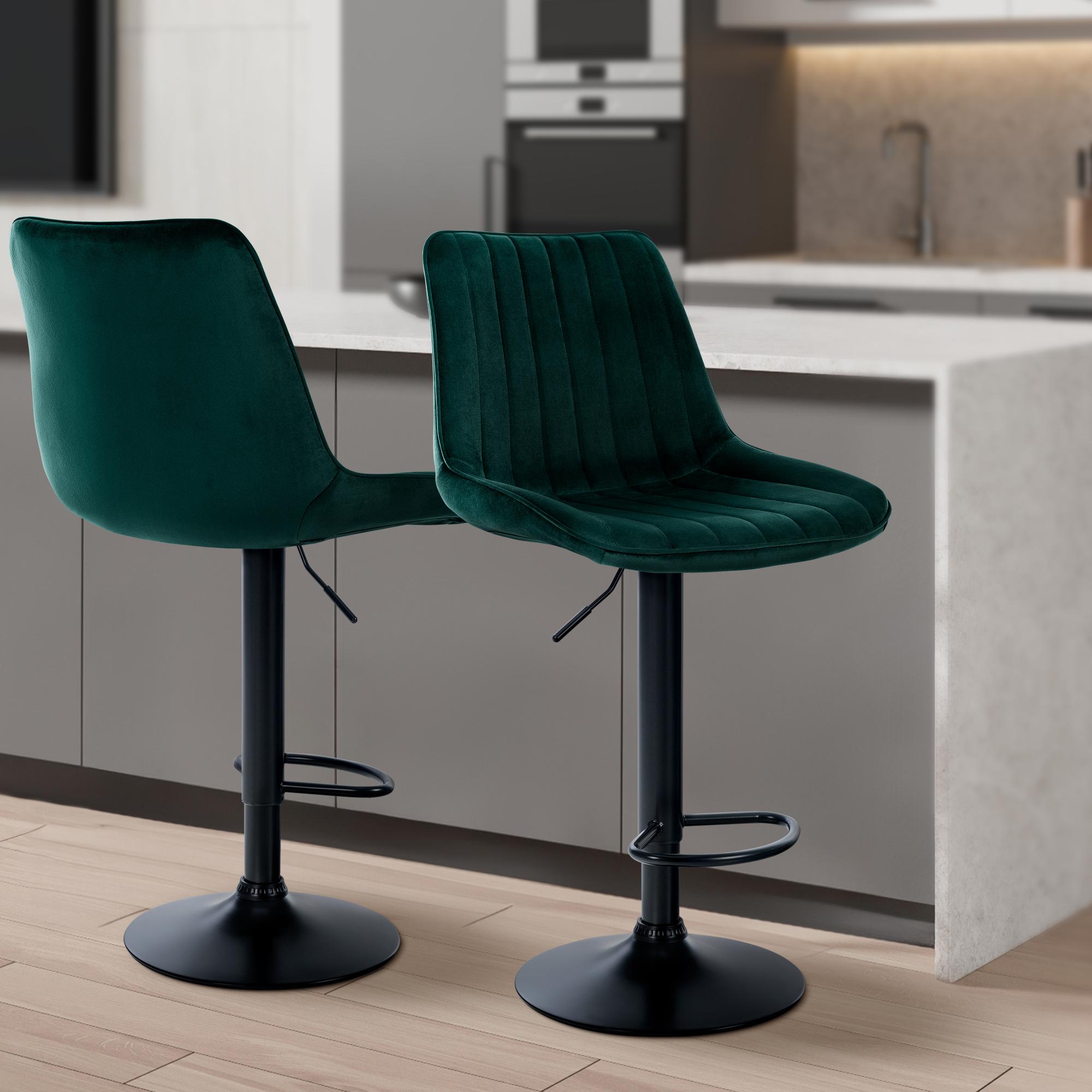 2er Set Barhocker Toni Samt