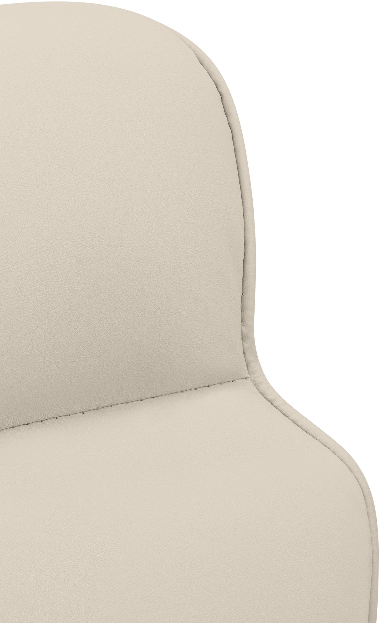Bürostuhl Amado Lederoptik creme