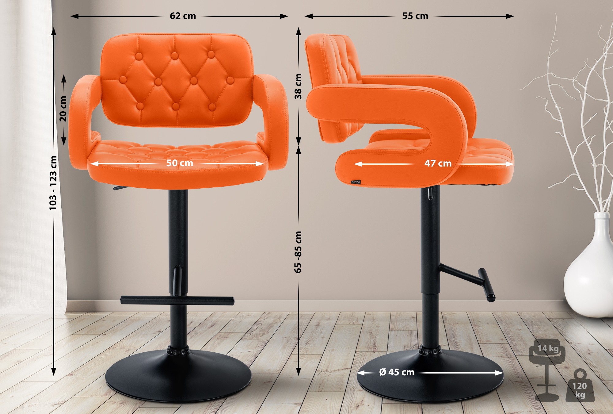 Barhocker Dublin Kunstleder