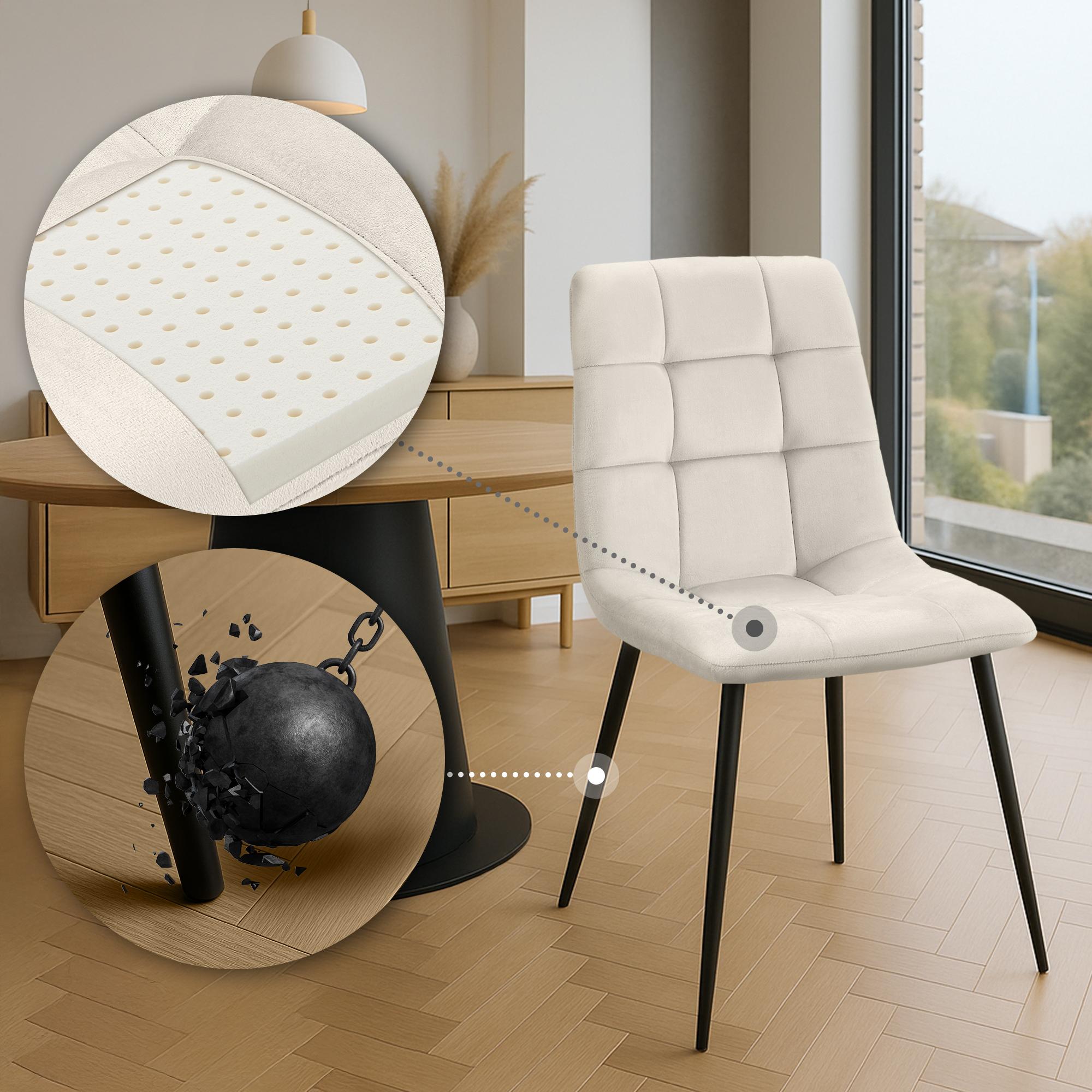 2er Set Esszimmerstuhl Tilde