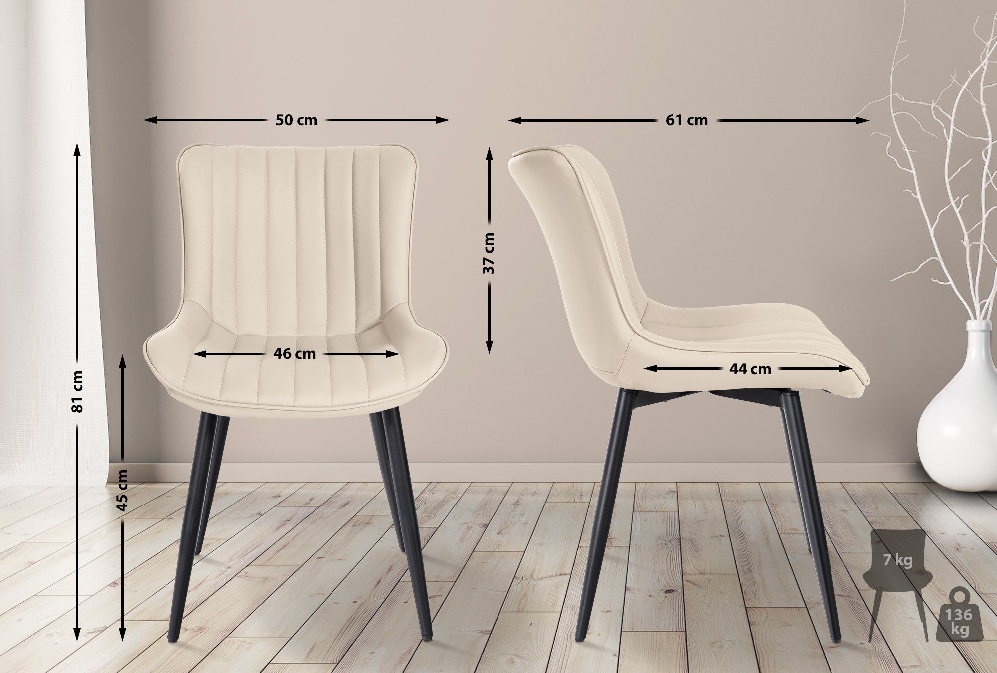 2er Set Stühle Largo