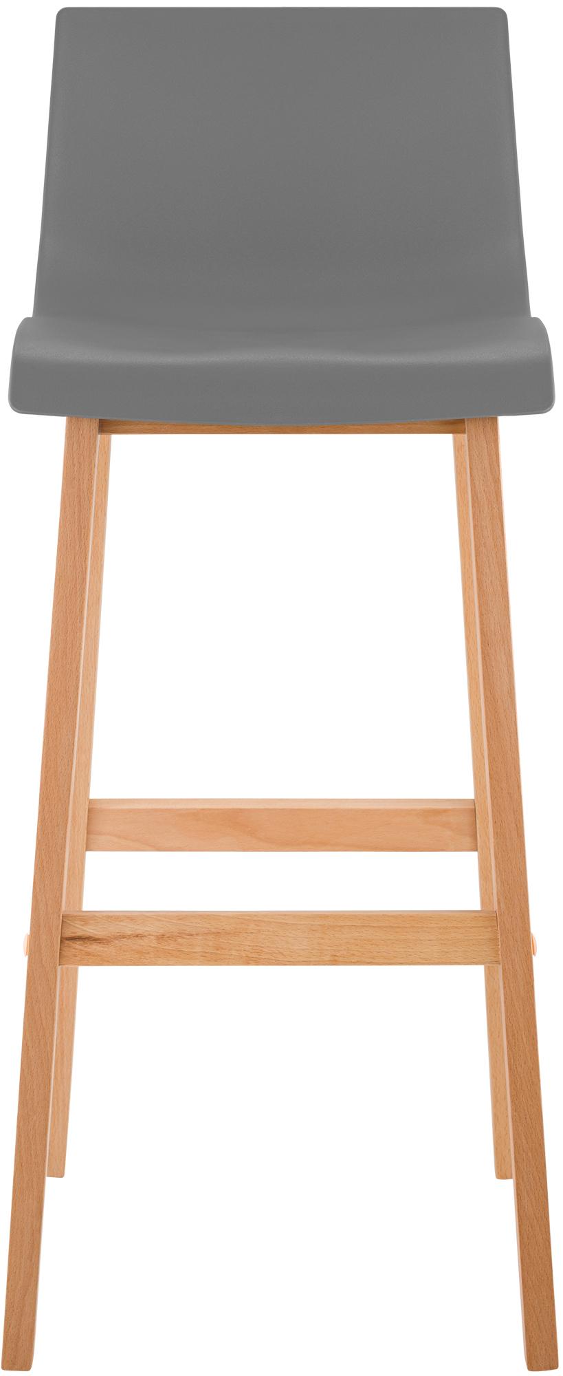 2er Set Barhocker Hover Kunststoff Vierfußgestell Natura