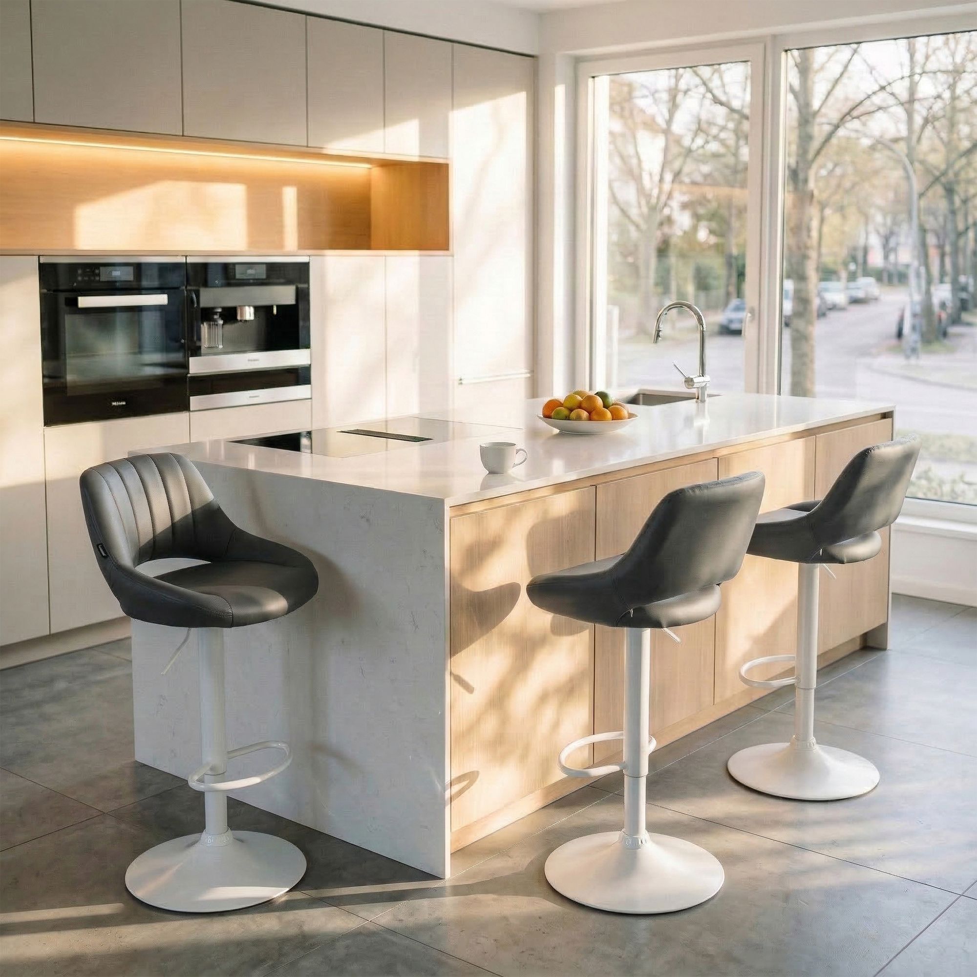 2er Set Barhocker Milet Kunstleder