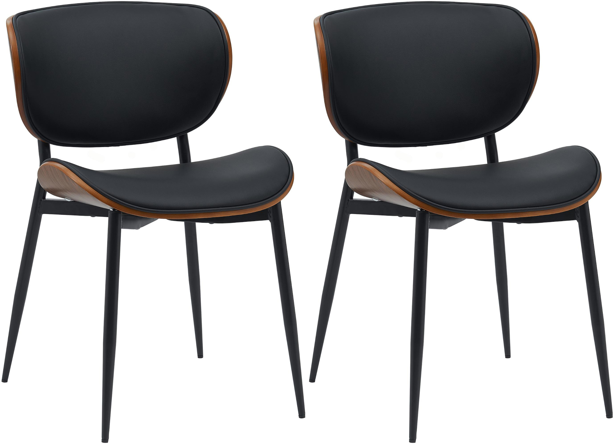 2er Set Esszimmerstuhl Enid Kunstleder- oder Stoffbezug | 326807