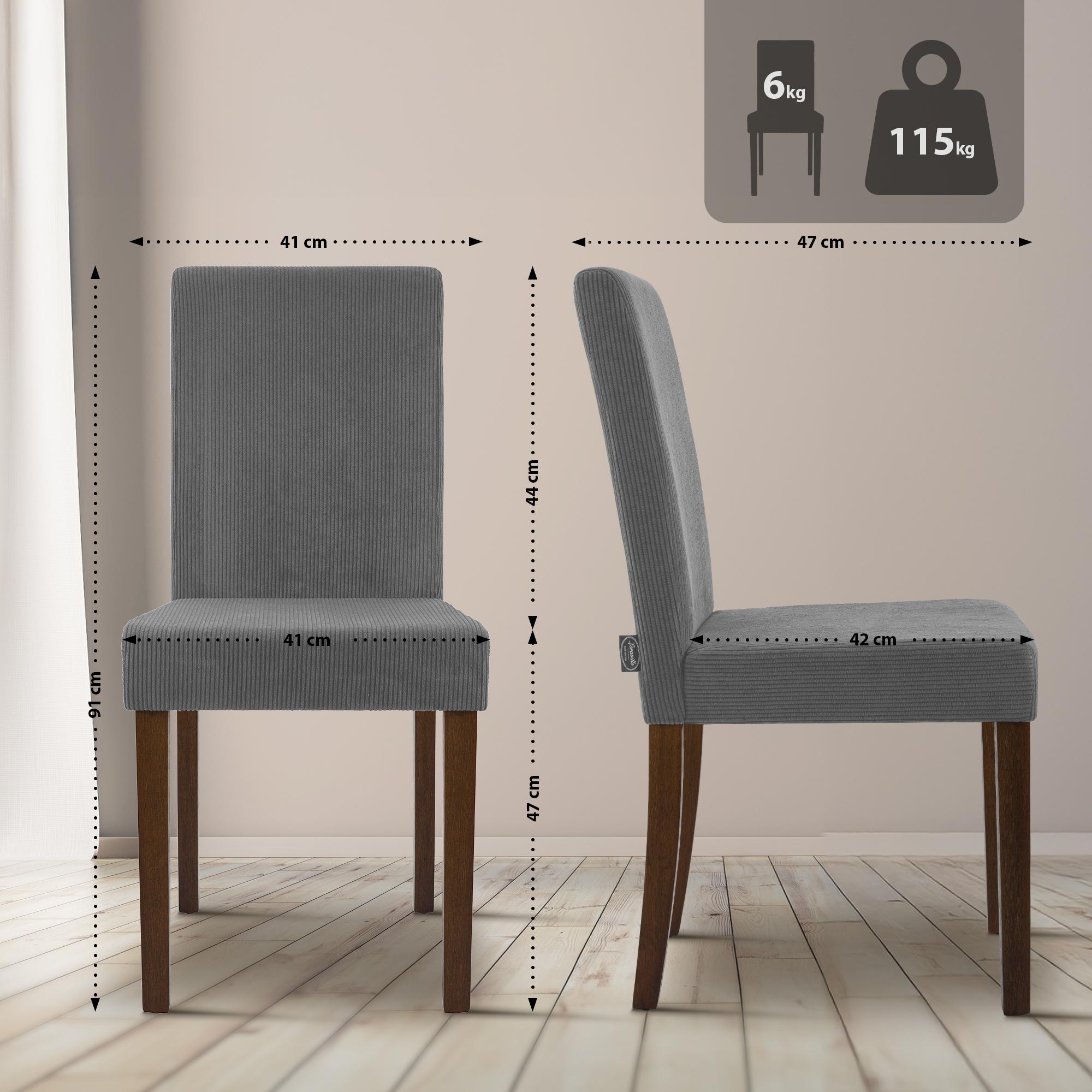 2er Set Esszimmerstuhl Ina Cord