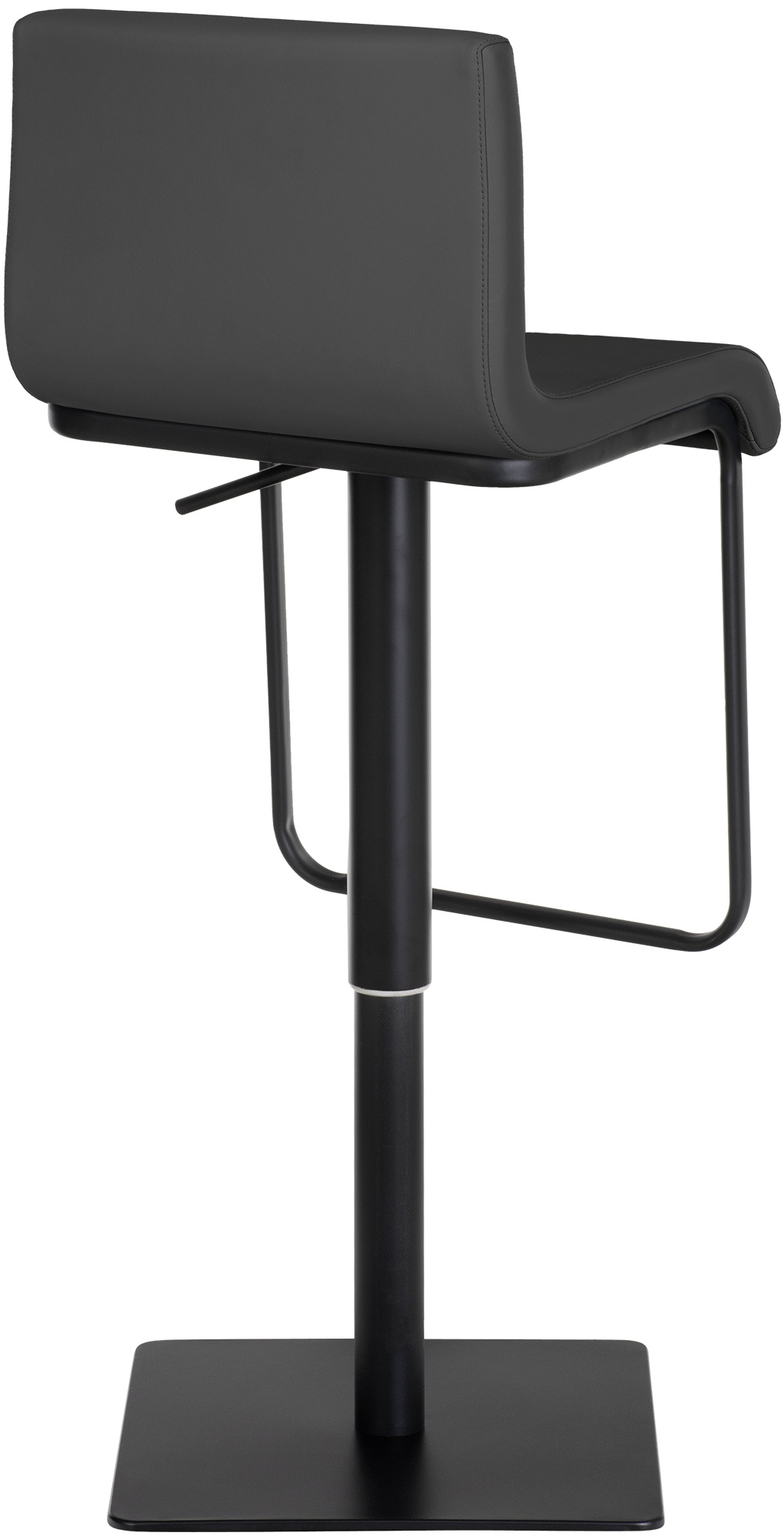 Barhocker Limon Kunstleder grau schwarz