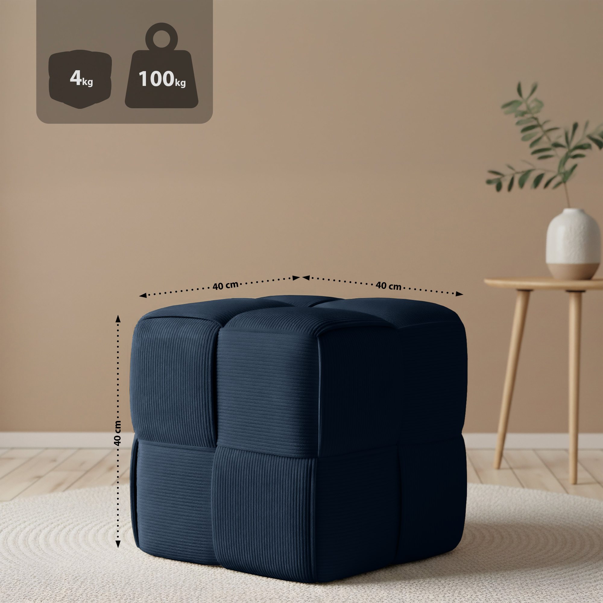 Sitzhocker Cord Forinta