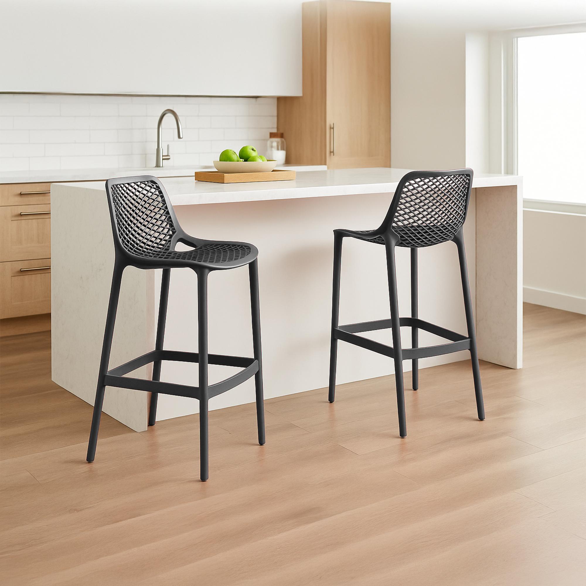 2er Set Outdoor Barhocker Air